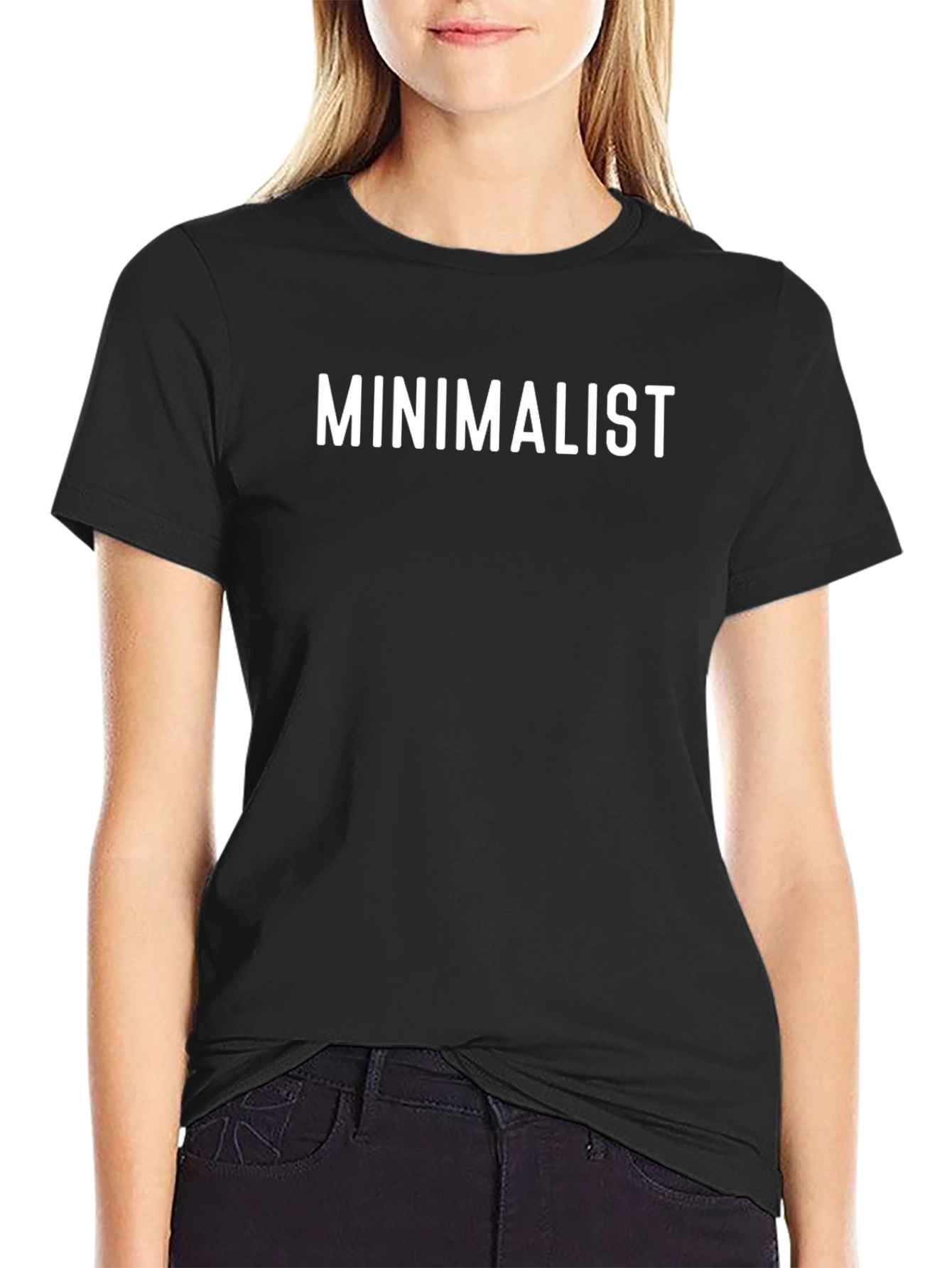 Minimalist Black Graphic Tee - Simple Style