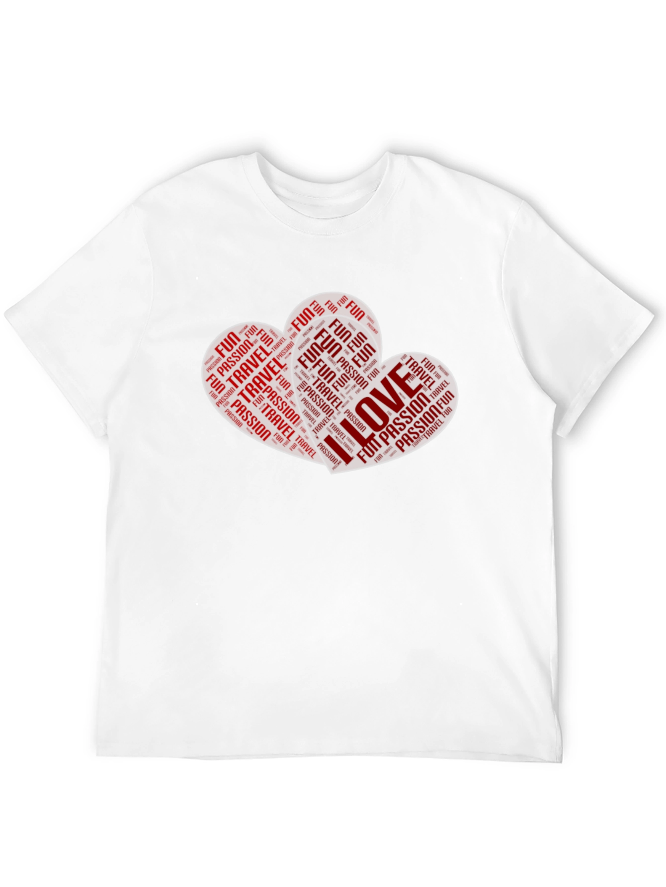 Love Travel Passion T-Shirt - Black