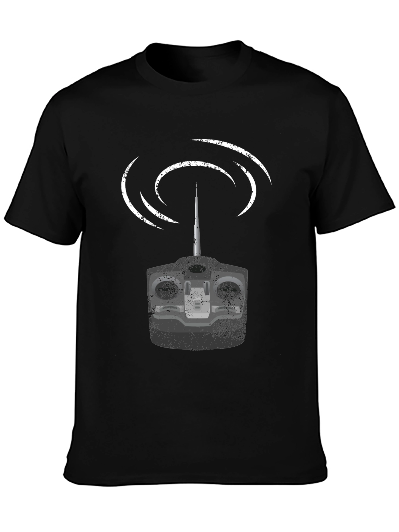 RC Controller Graphic T-Shirt - Black