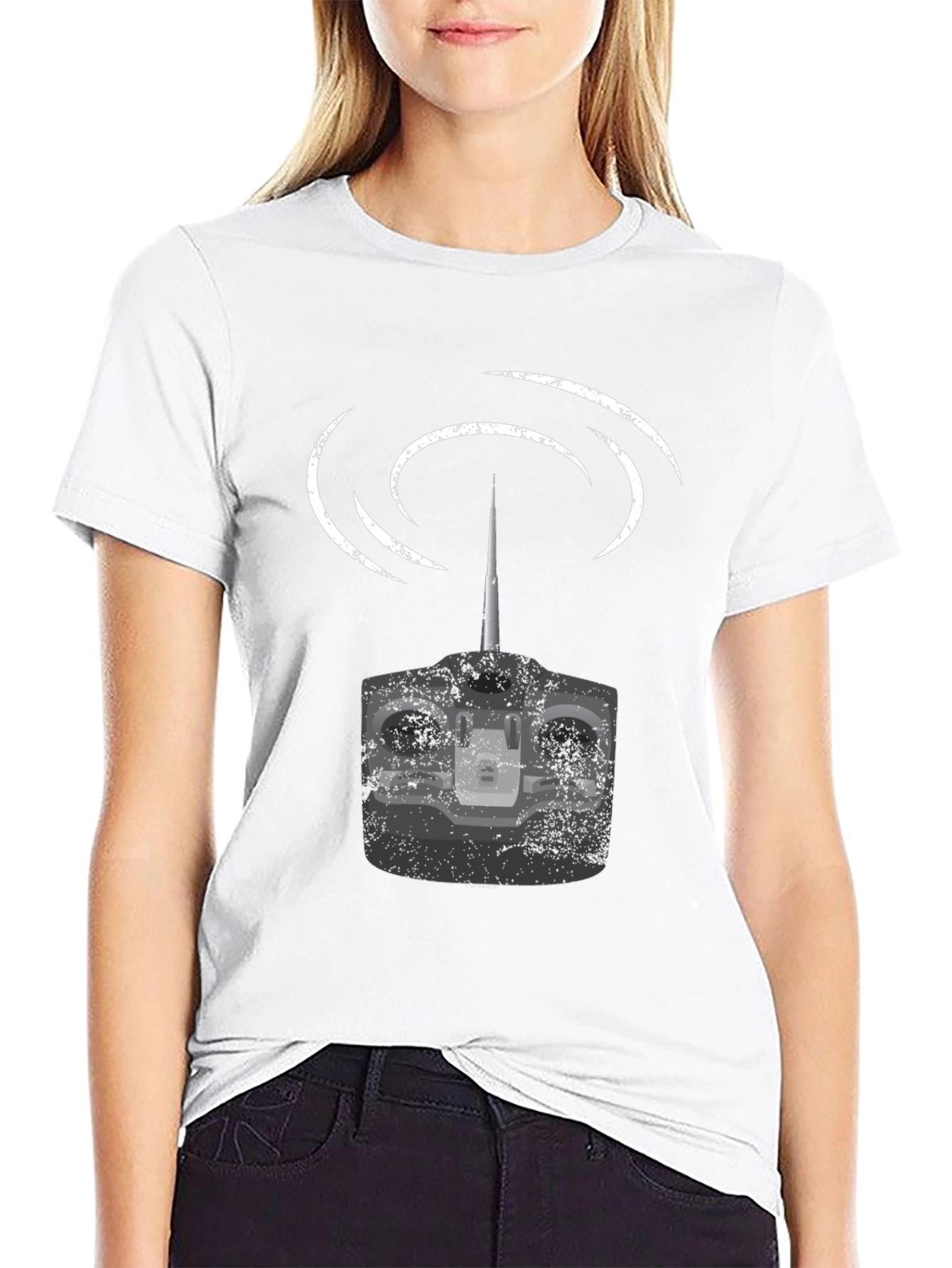 RC Controller Graphic T-Shirt - Black