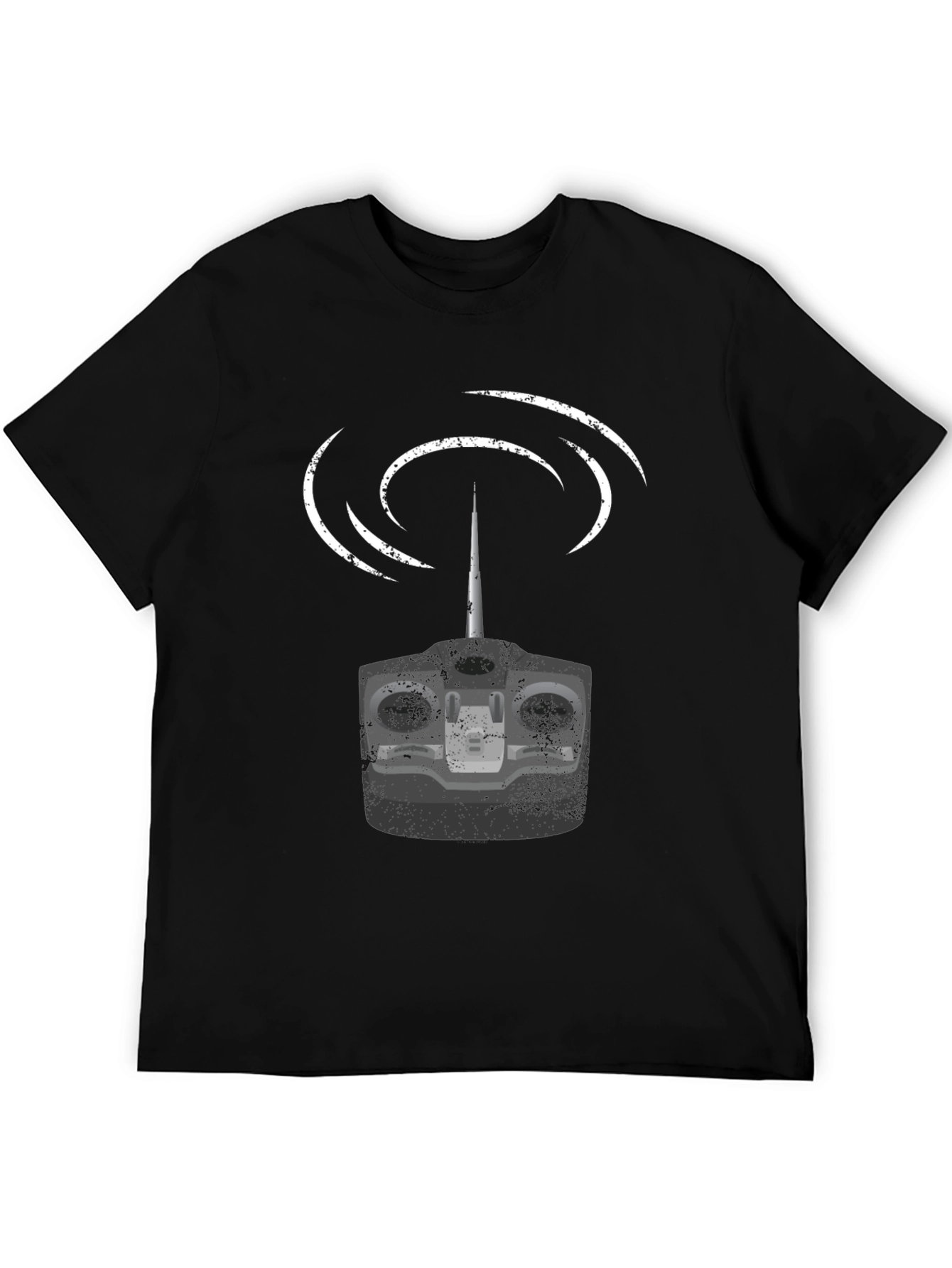 RC Controller Graphic T-Shirt - Black