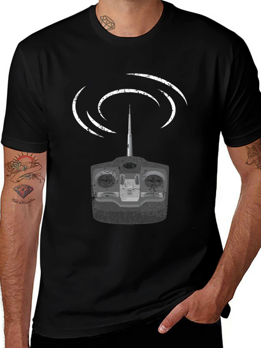 RC Controller Graphic T-Shirt - Black