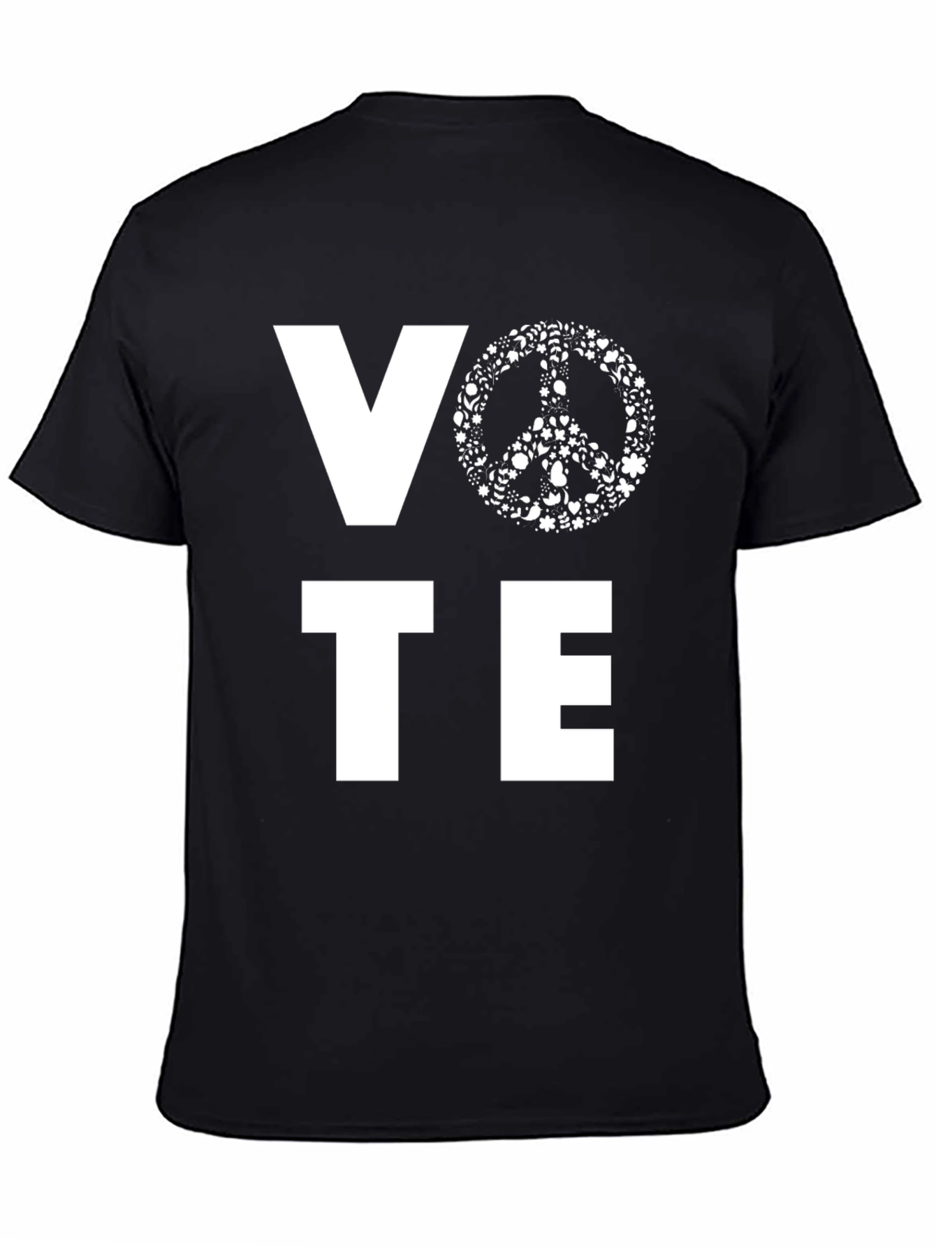 Vote Peace Sign Graphic T-Shirt