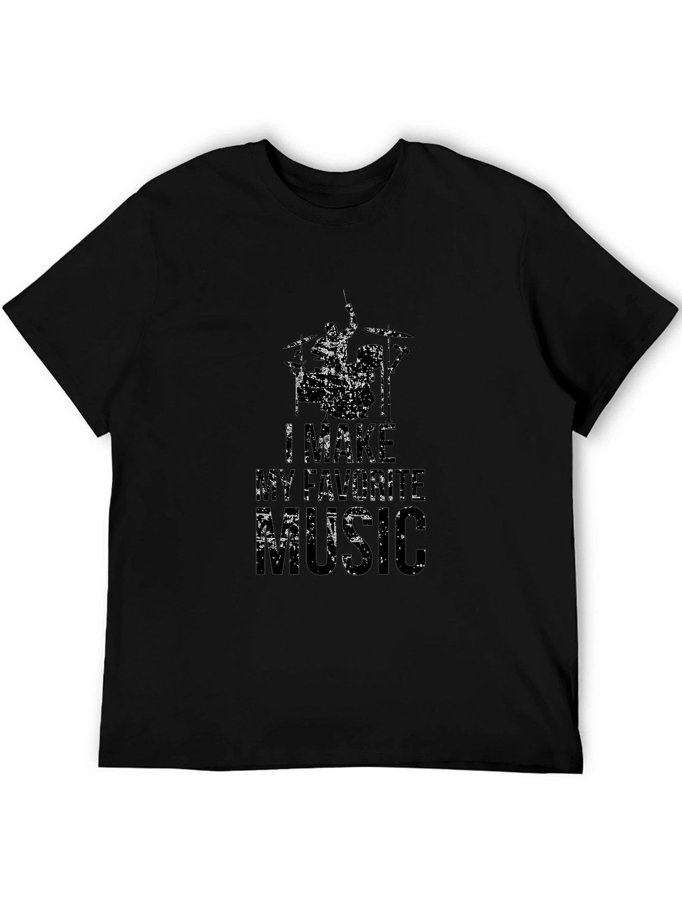 I Make My Favorite Music Black Graphic Tee