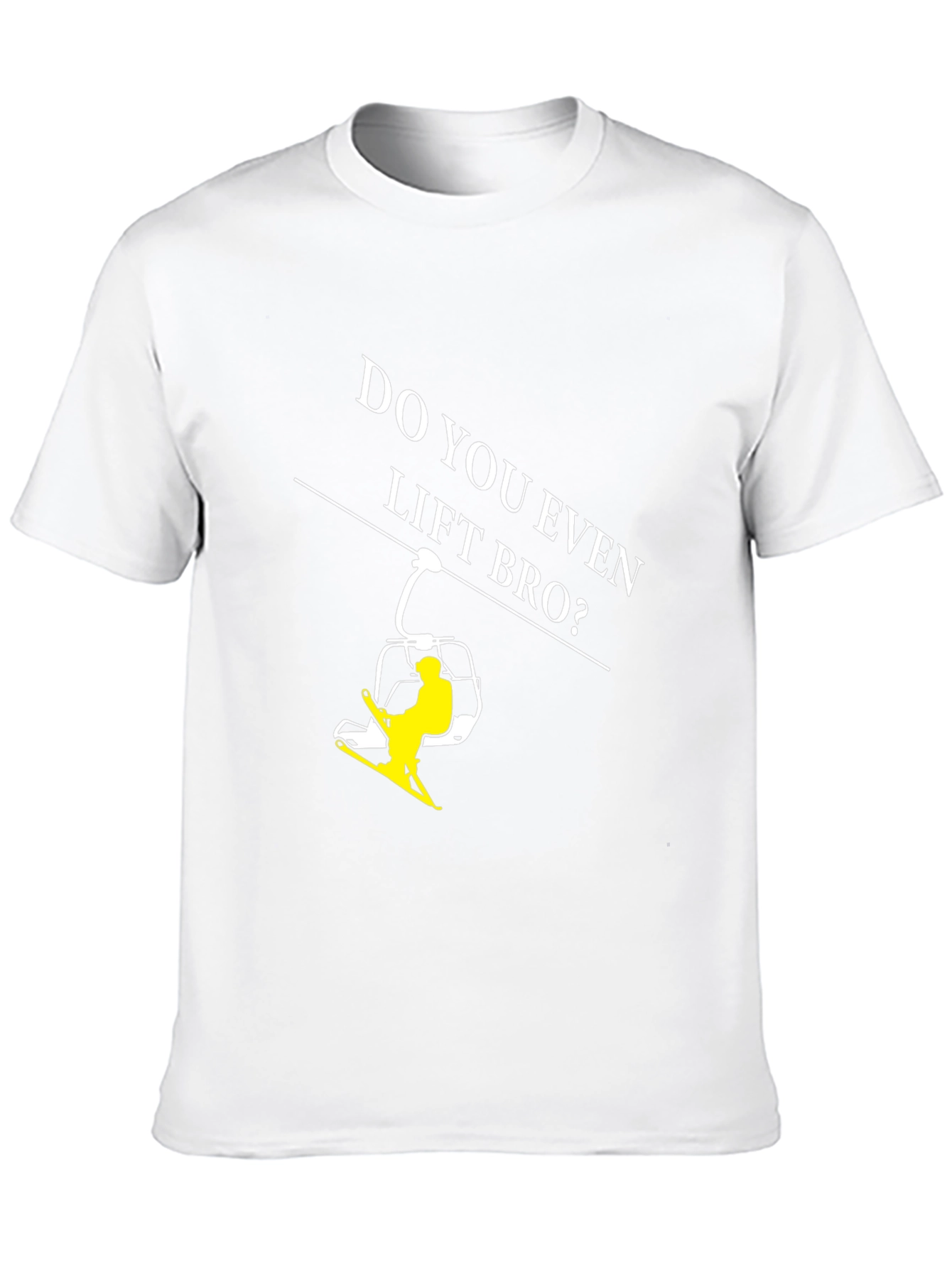 Do You Even Lift Bro? Ski T-Shirt - Black