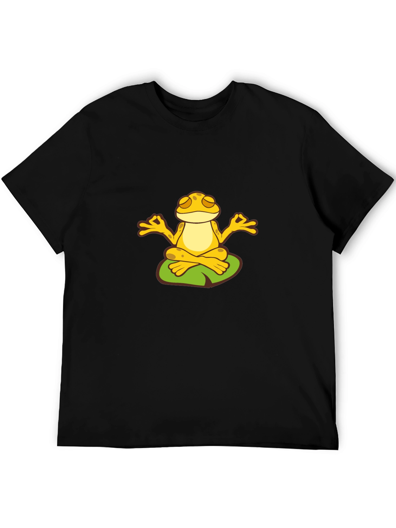 Zen Frog Meditating T-Shirt - Peaceful Yoga Tee