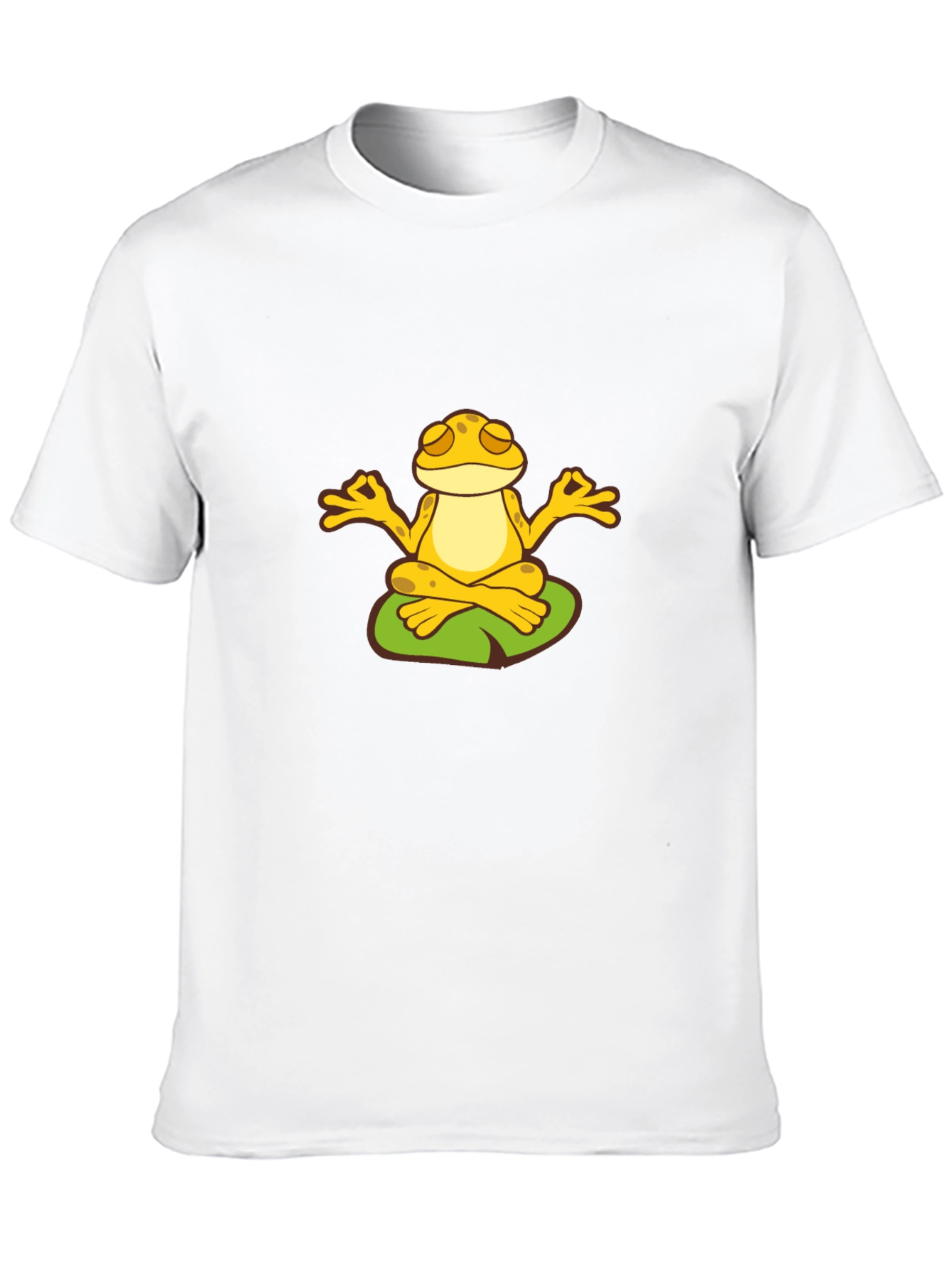 Zen Frog Meditating T-Shirt - Peaceful Yoga Tee