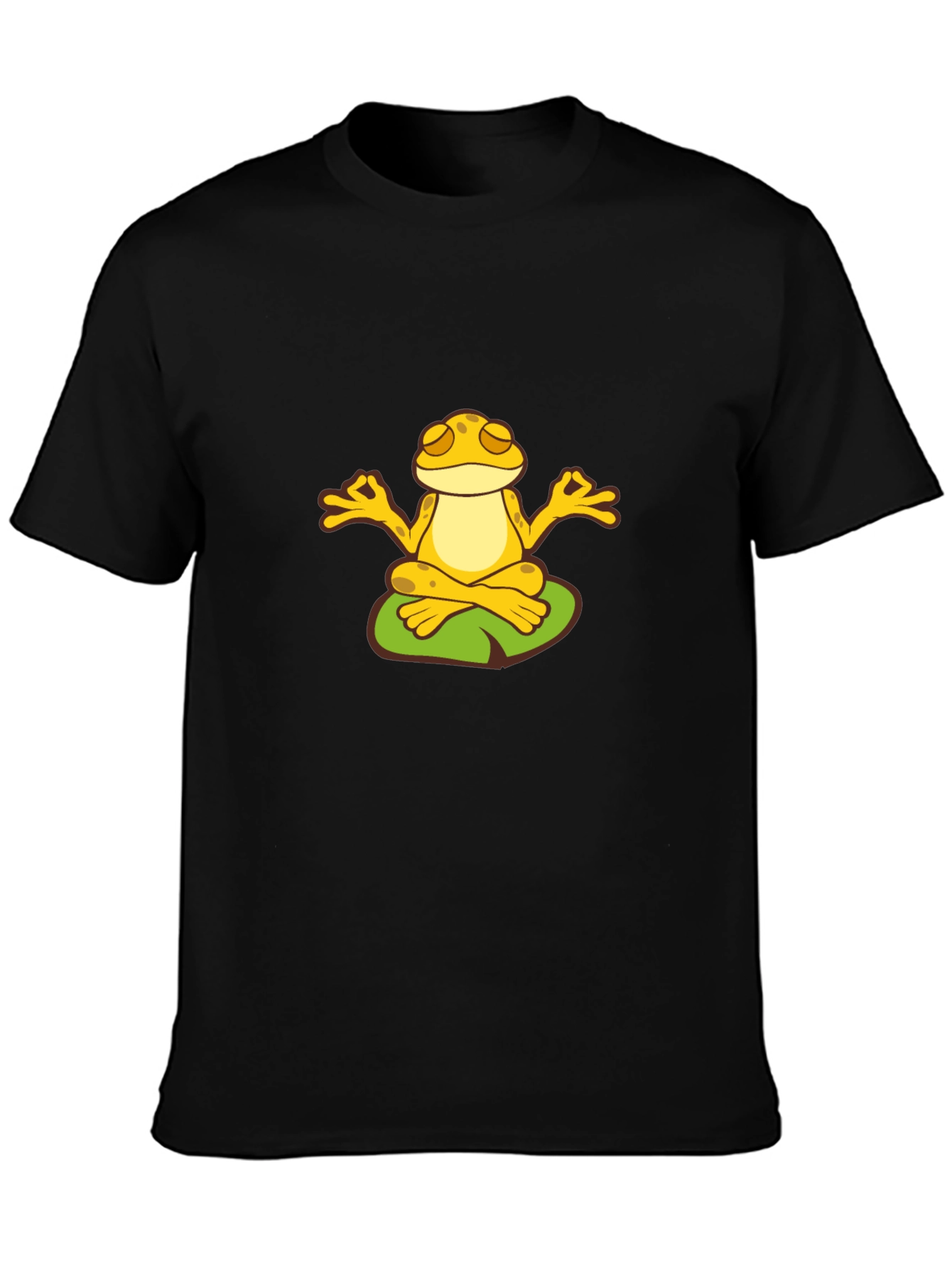 Zen Frog Meditating T-Shirt - Peaceful Yoga Tee