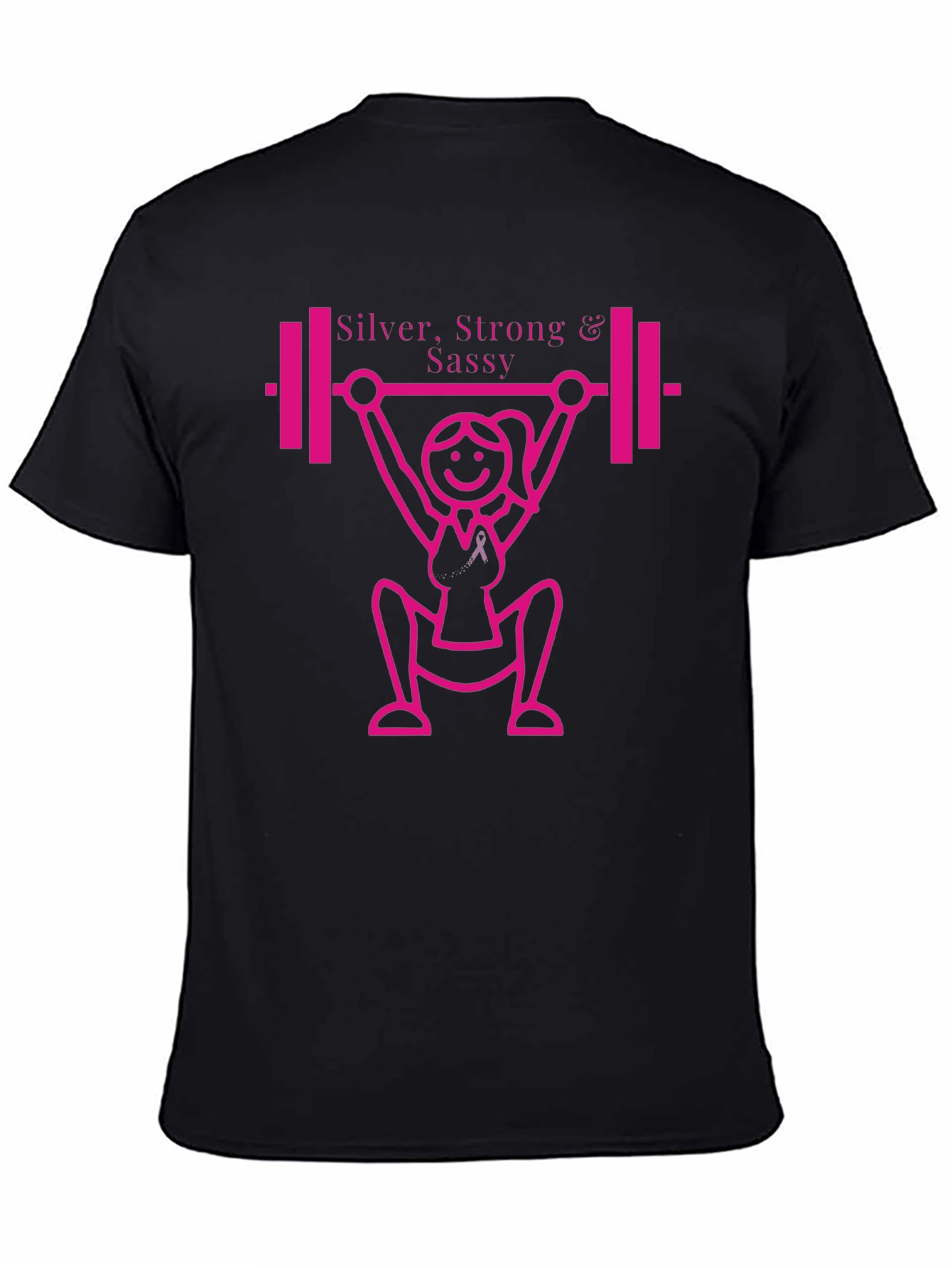 Silver Strong & Sassy Workout T-Shirt