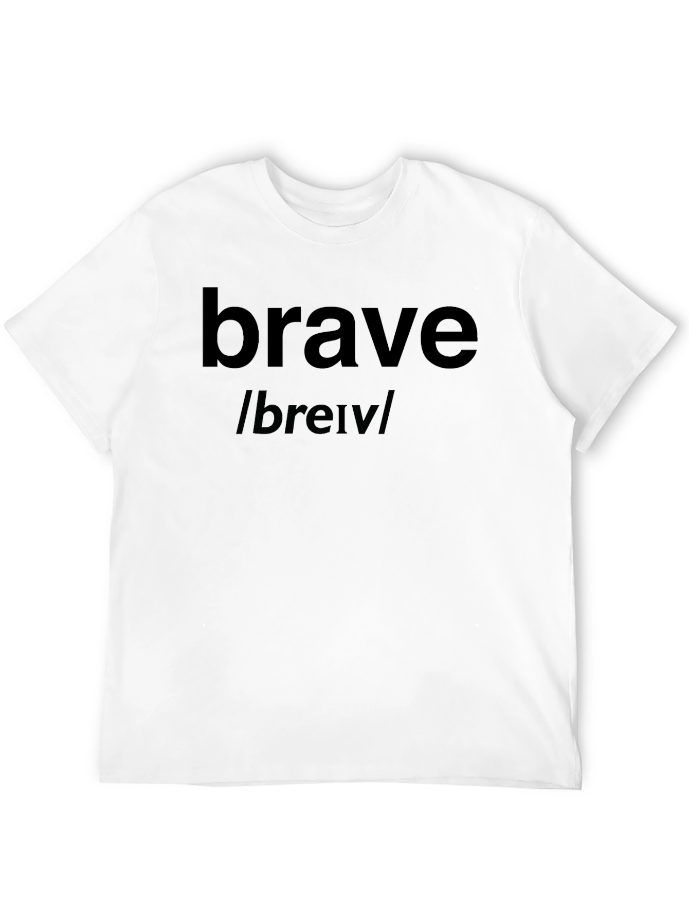 Brave Definition T-Shirt - Black Cotton Tee