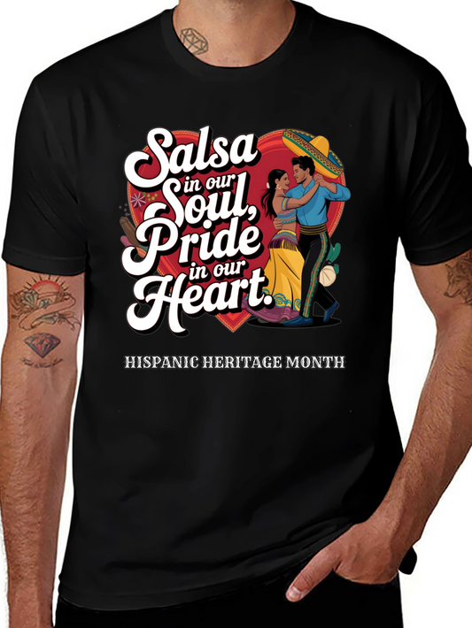 Salsa Soul Pride Hispanic Heritage Month T-Shirt