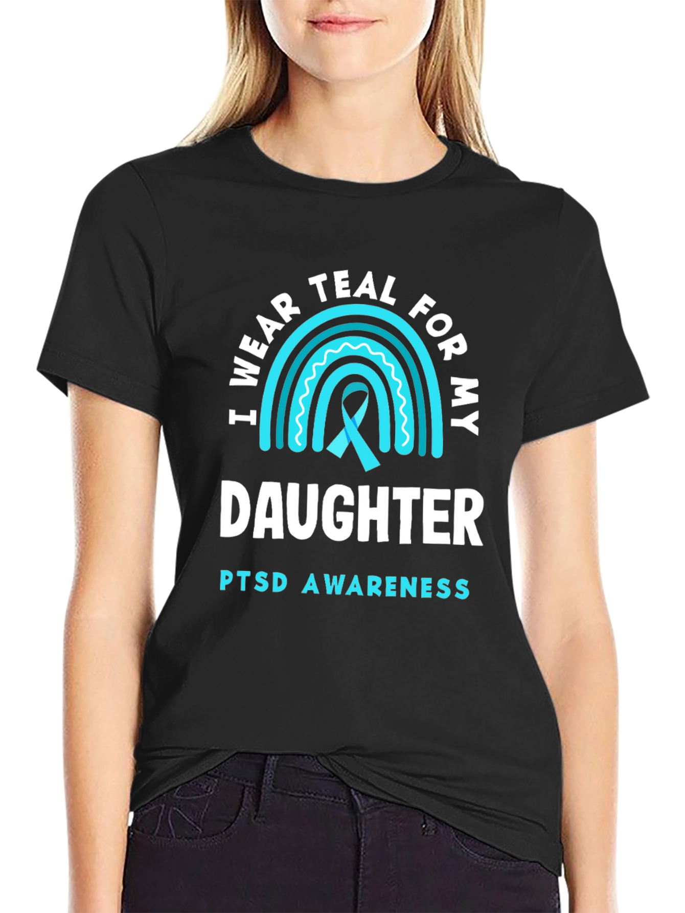 Teal PTSD Awareness Daughter T-Shirt
