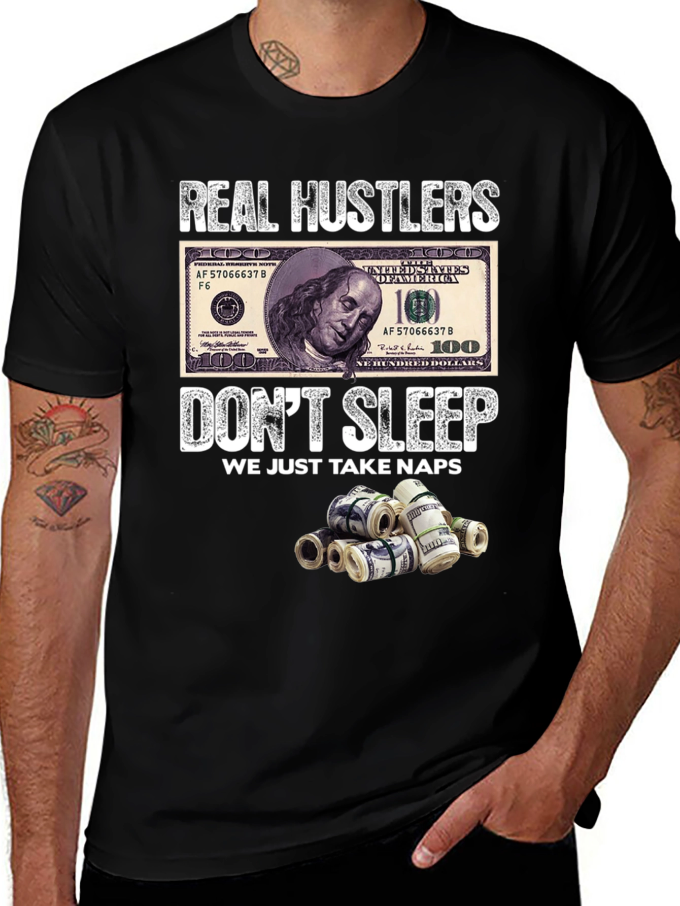 Real Hustlers Graphic T-Shirt