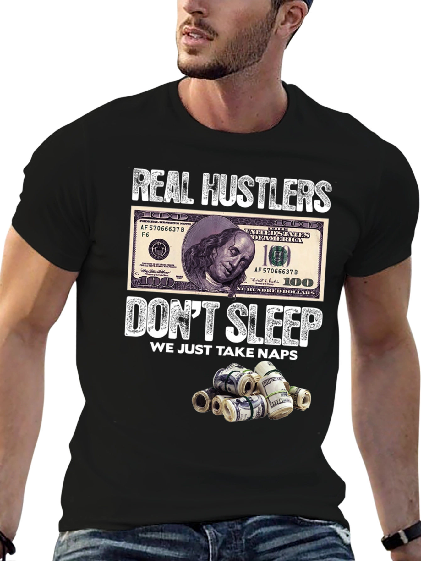 Real Hustlers Graphic T-Shirt