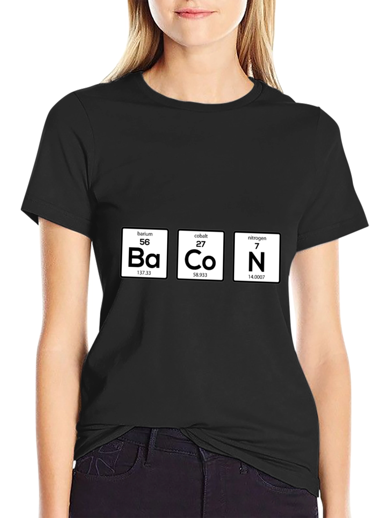 Bacon Periodic Table Funny T-Shirt