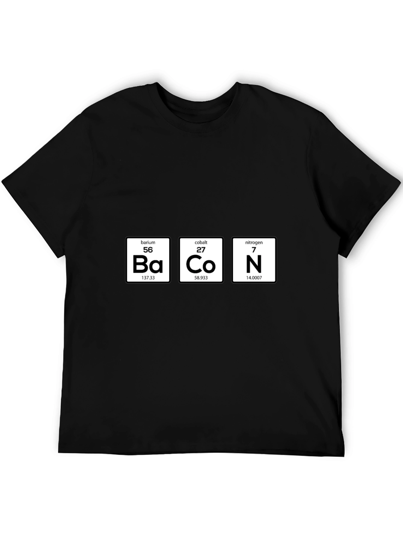 Bacon Periodic Table Funny T-Shirt