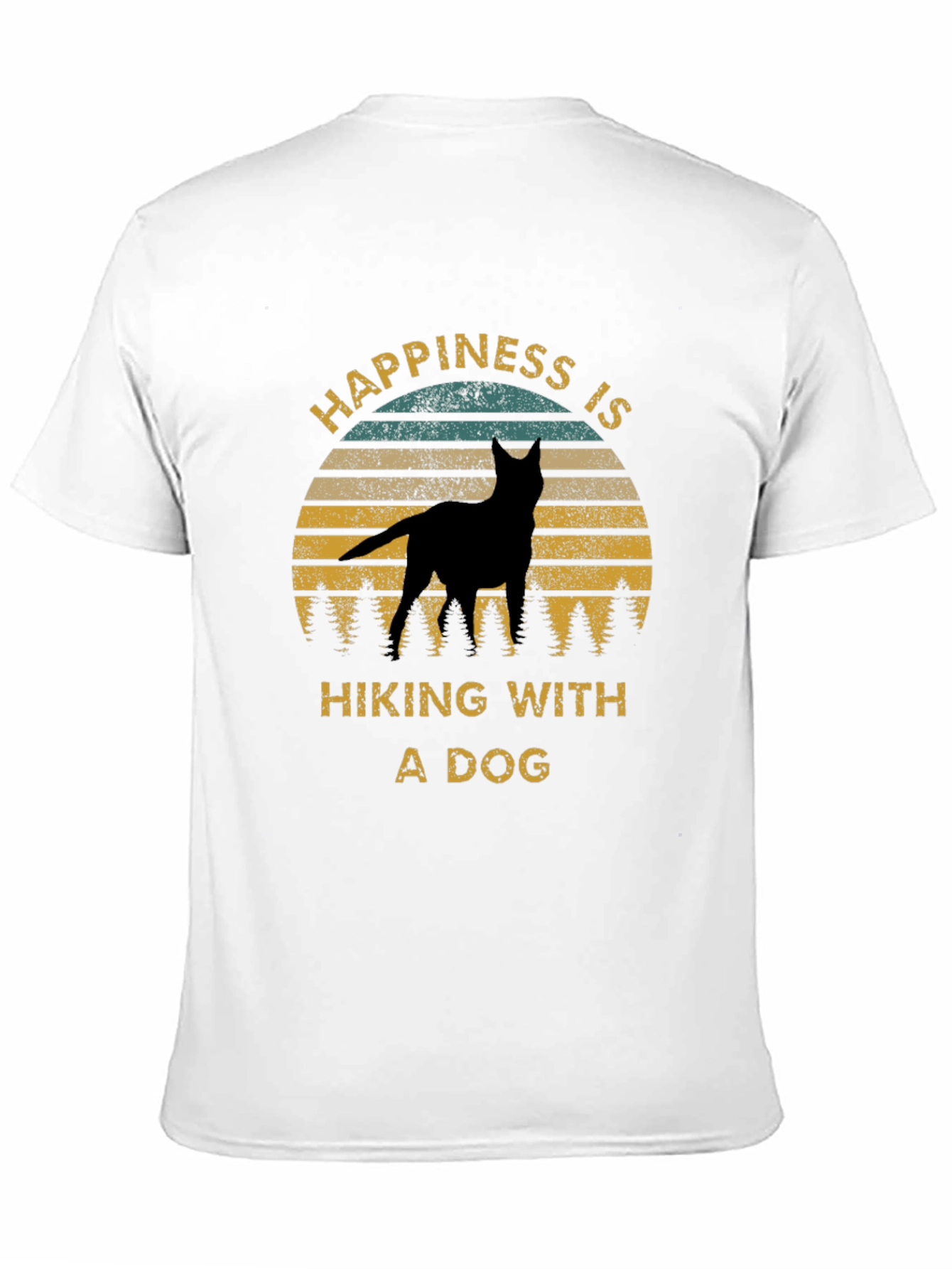 Happiness is Hiking With a Dog Tee