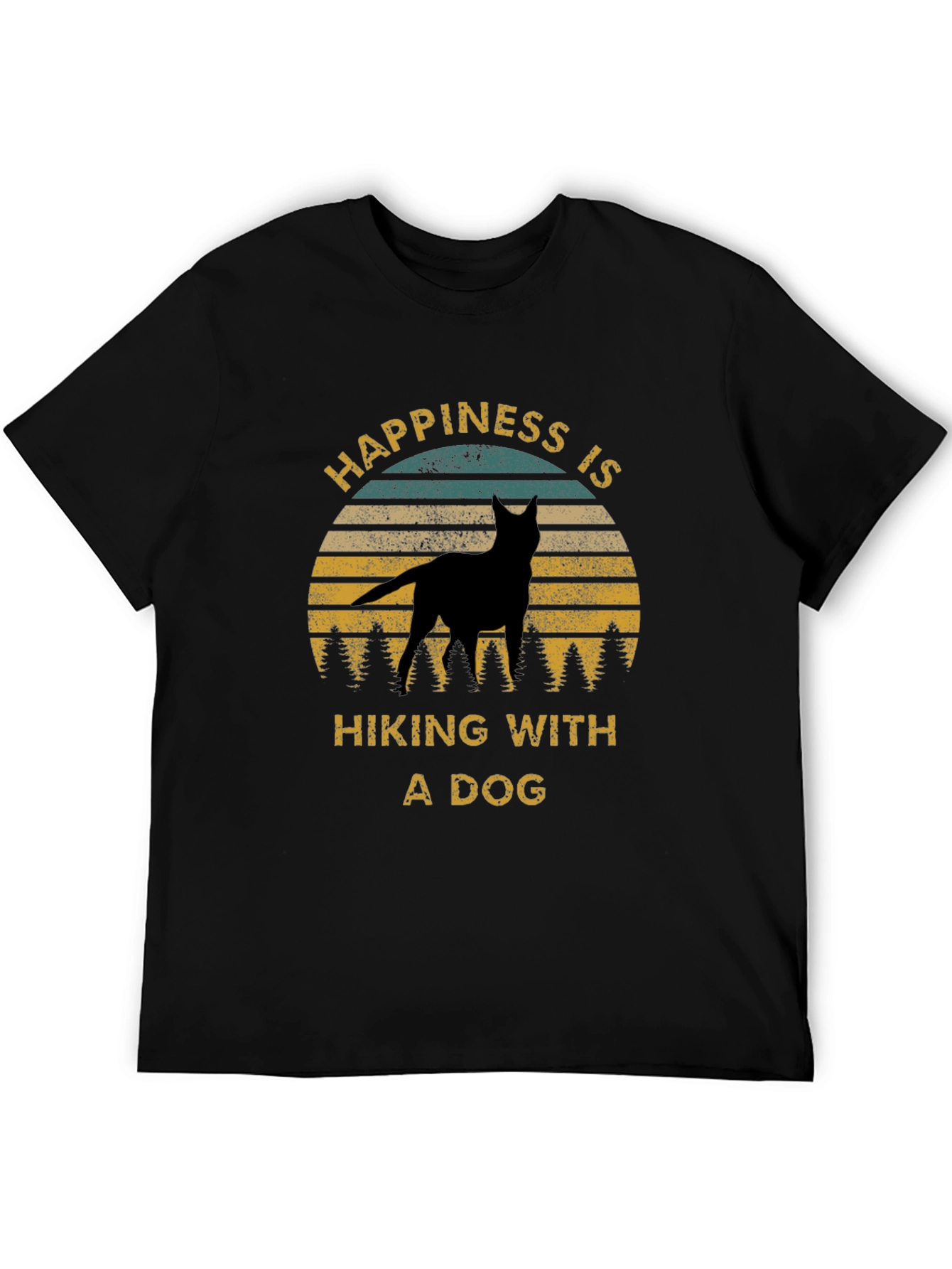 Happiness is Hiking With a Dog Tee