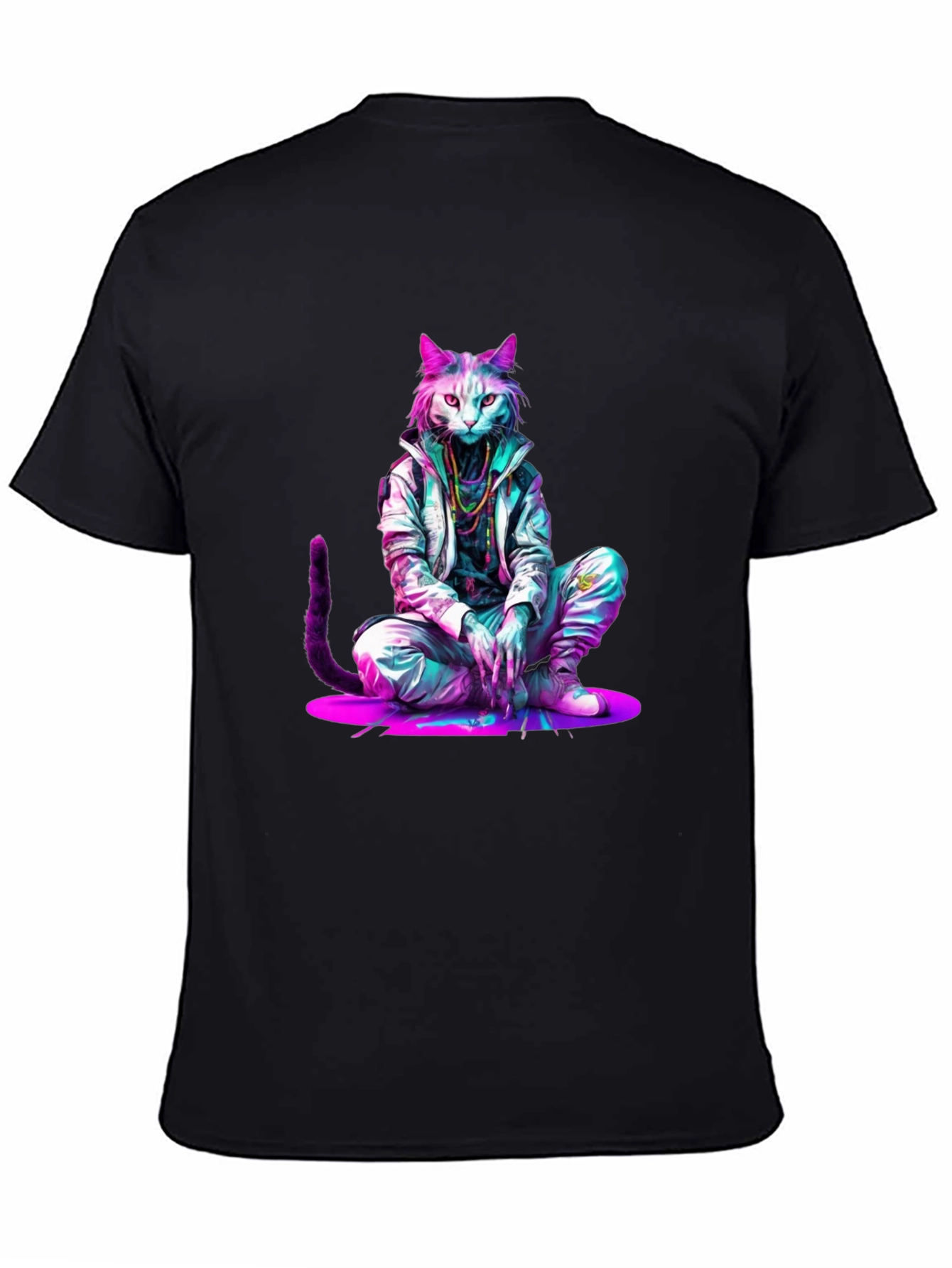Cool Cat Graphic Tee - Trendy Streetwear