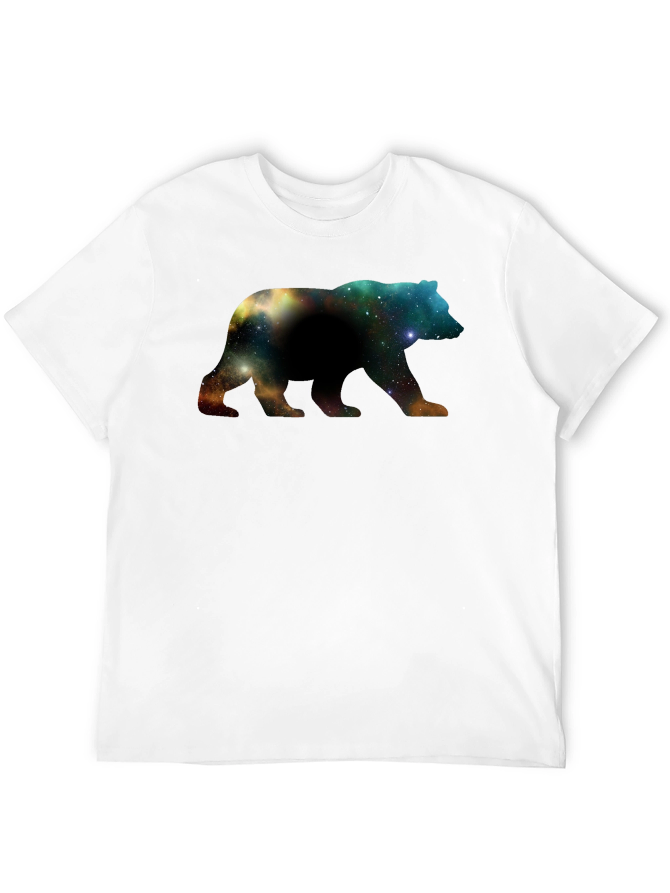 Galaxy Bear Graphic Black T-Shirt
