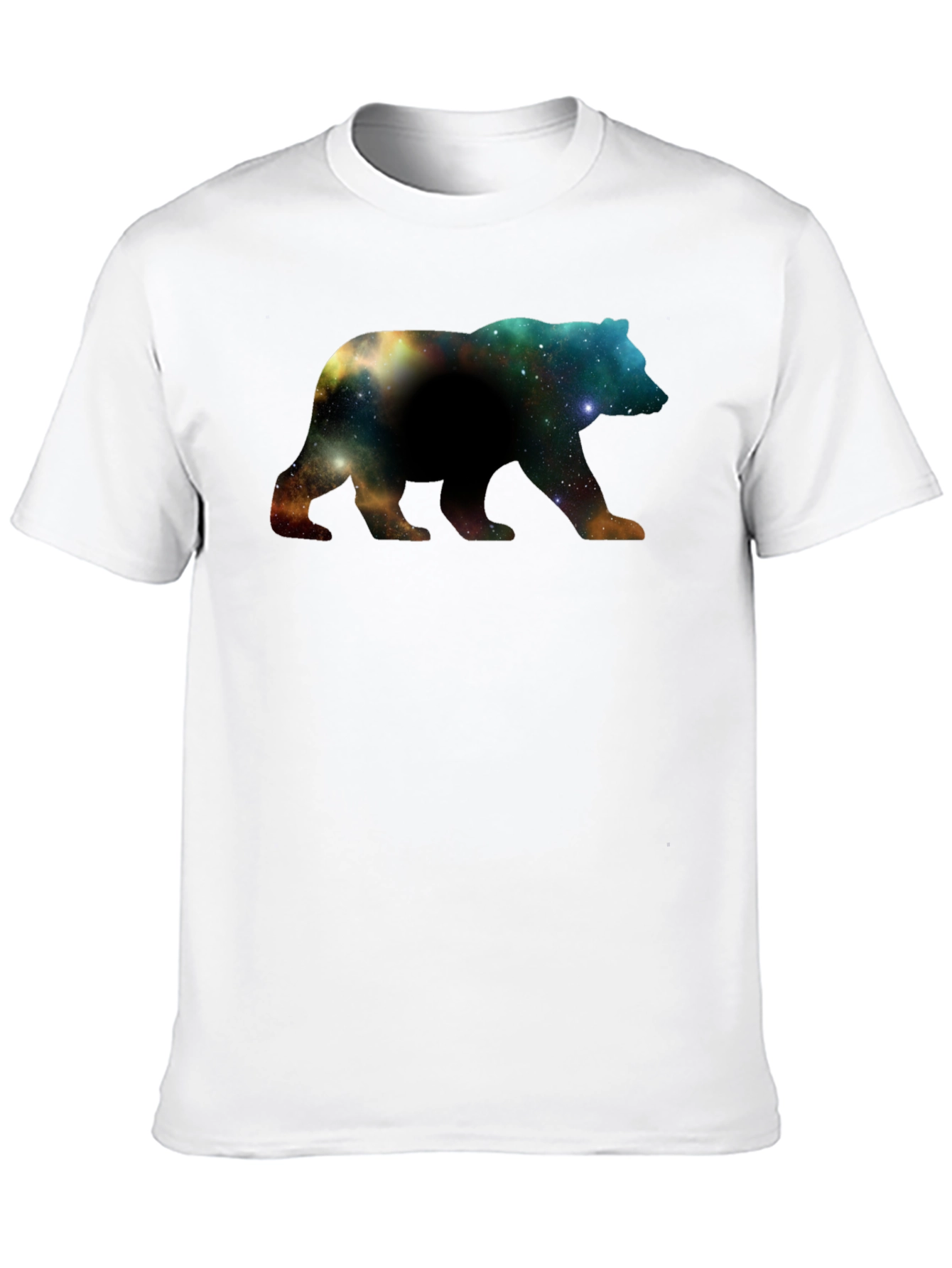 Galaxy Bear Graphic Black T-Shirt