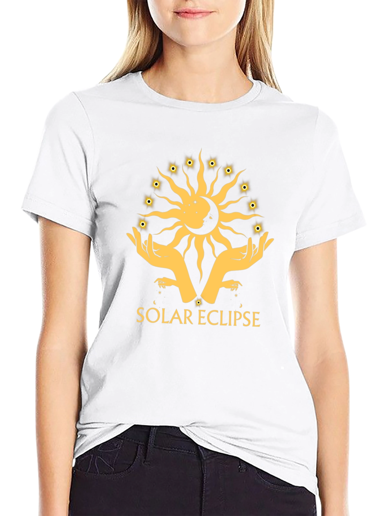 Solar Eclipse Graphic T-Shirt - Celestial Design