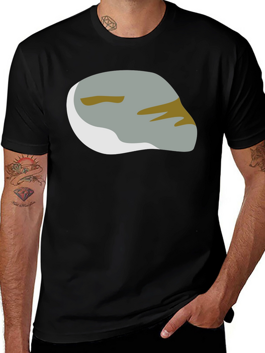 Abstract Rock Graphic Tee - Modern Black T-Shirt