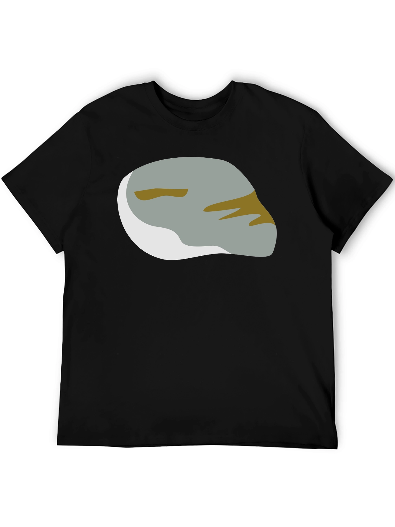 Abstract Rock Graphic Tee - Modern Black T-Shirt