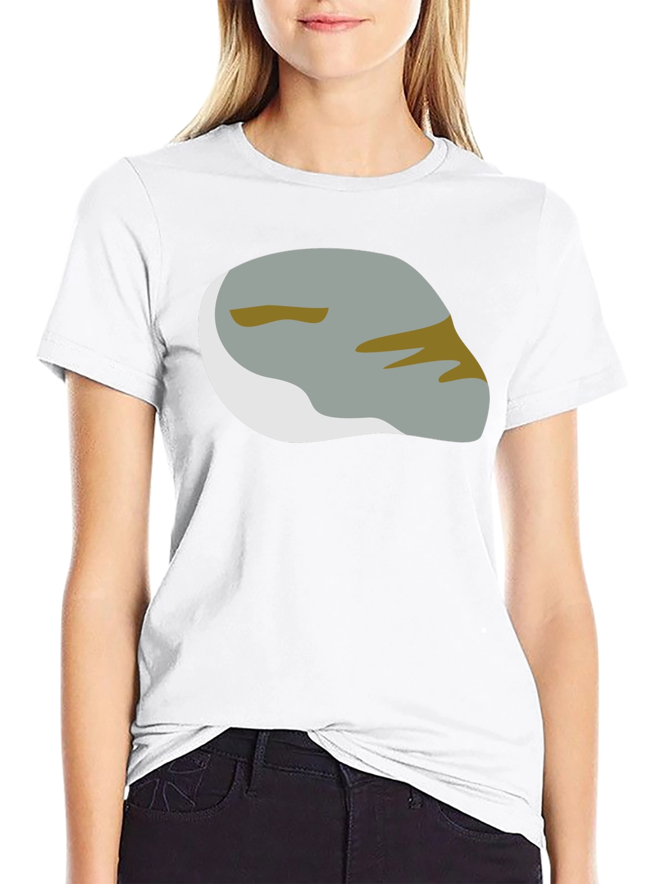Abstract Rock Graphic Tee - Modern Black T-Shirt