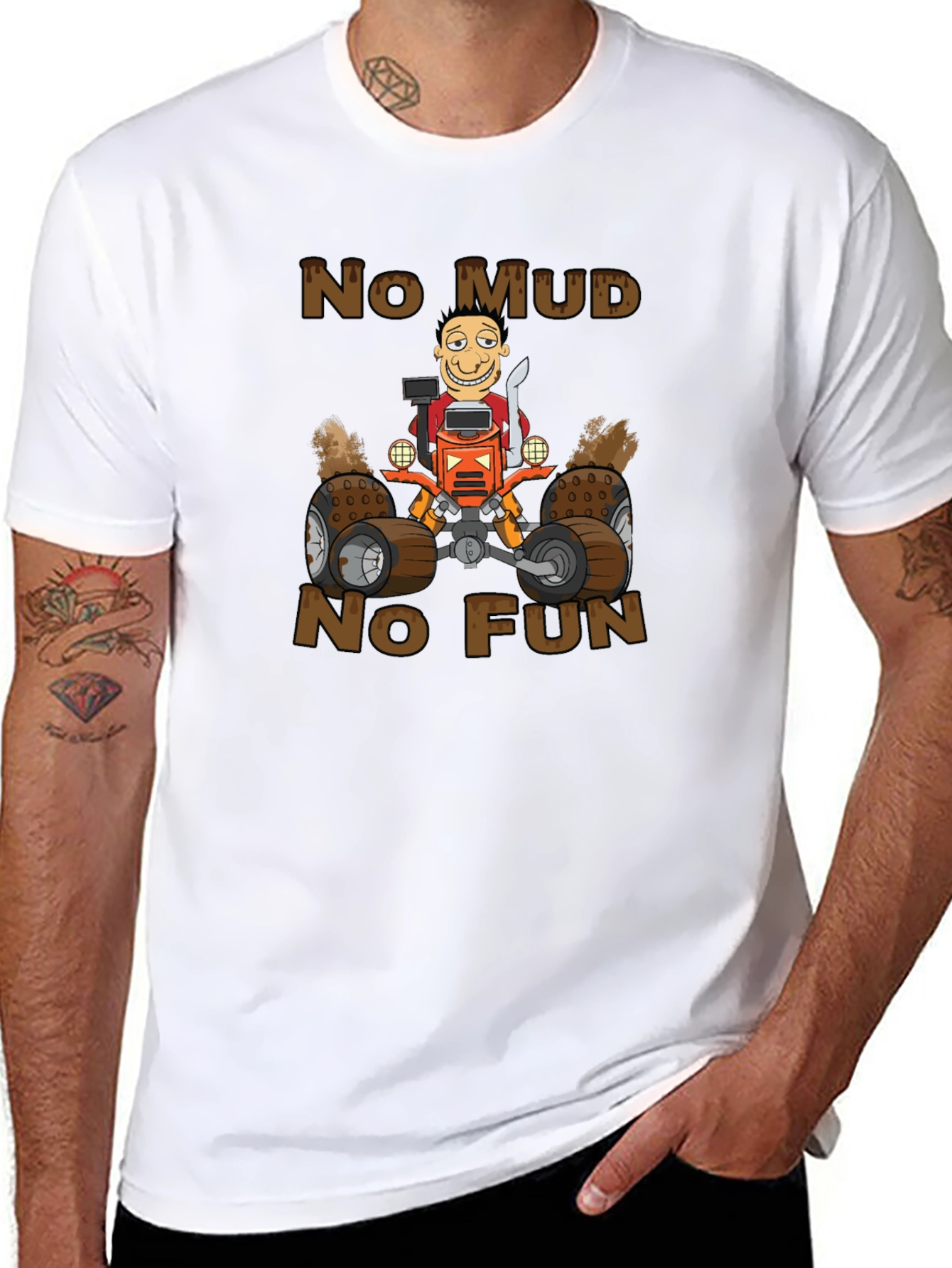 No Mud No Fun ATV Graphic T-Shirt