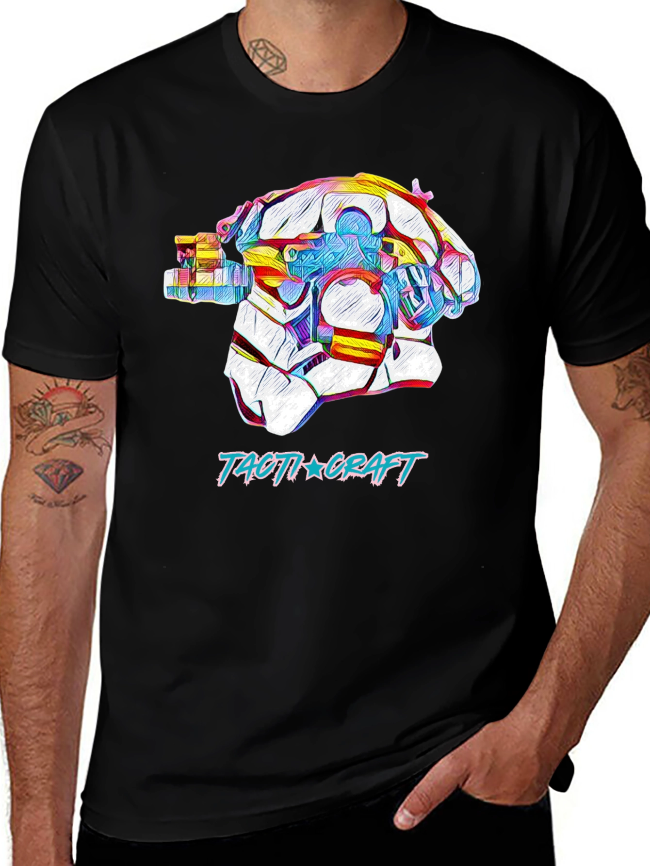 Tactical Craft T-Shirt: Unique Graphic Tee for Gamers