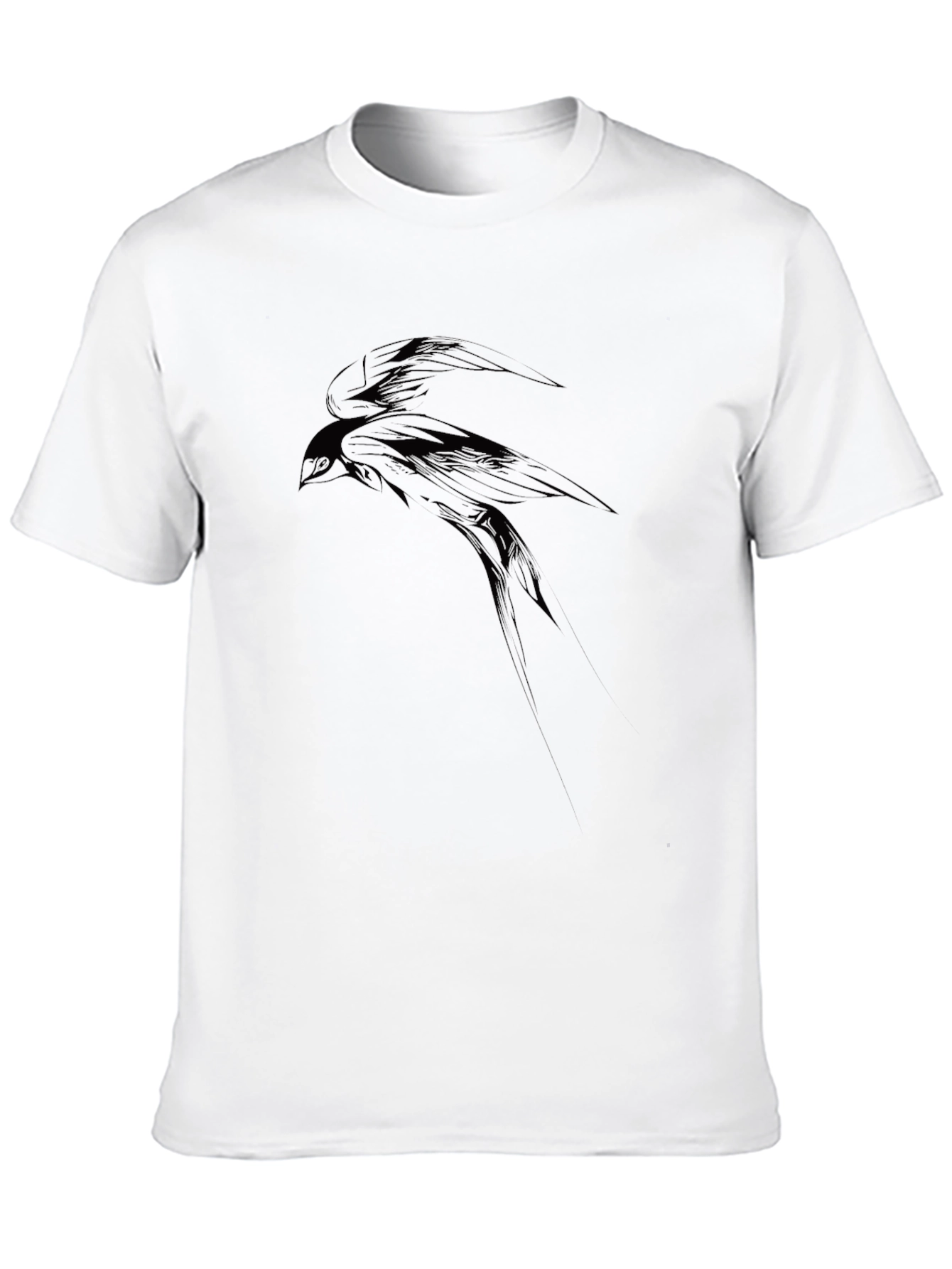 Raven Graphic Black T-Shirt