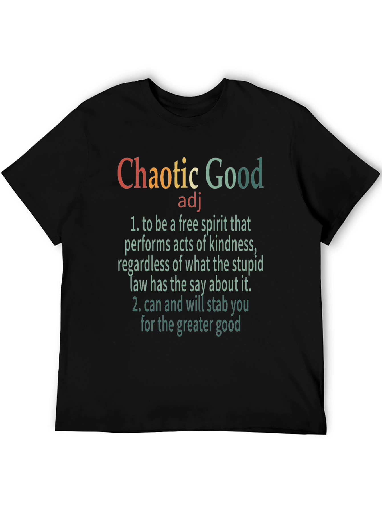 Chaotic Good T-Shirt: Free Spirit Tee