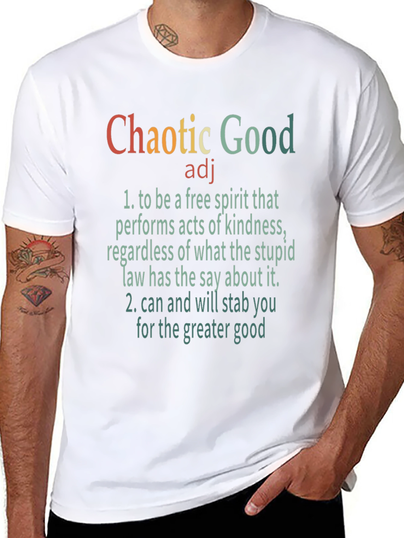 Chaotic Good T-Shirt: Free Spirit Tee
