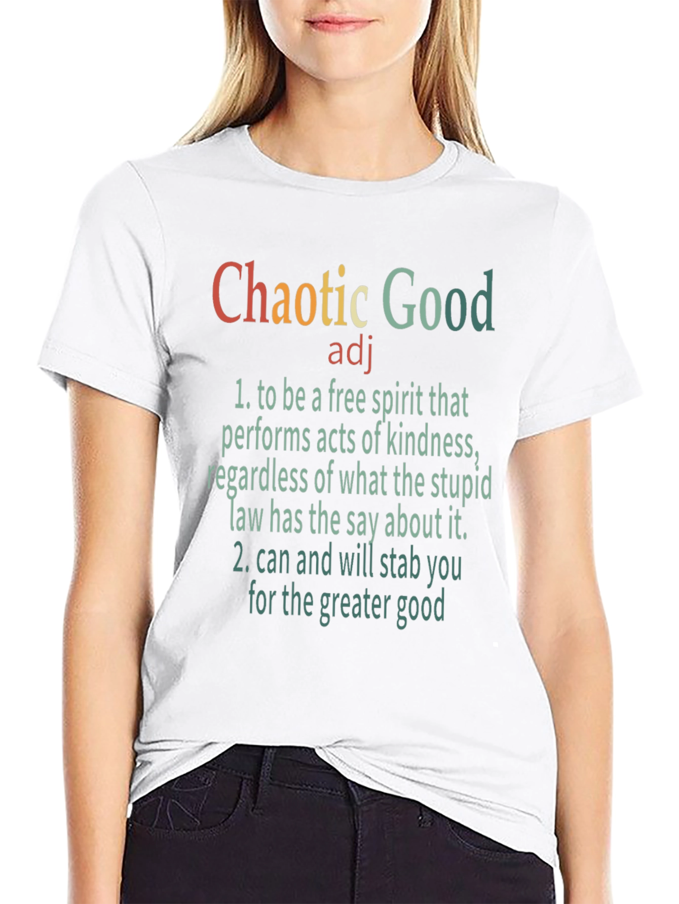 Chaotic Good T-Shirt: Free Spirit Tee