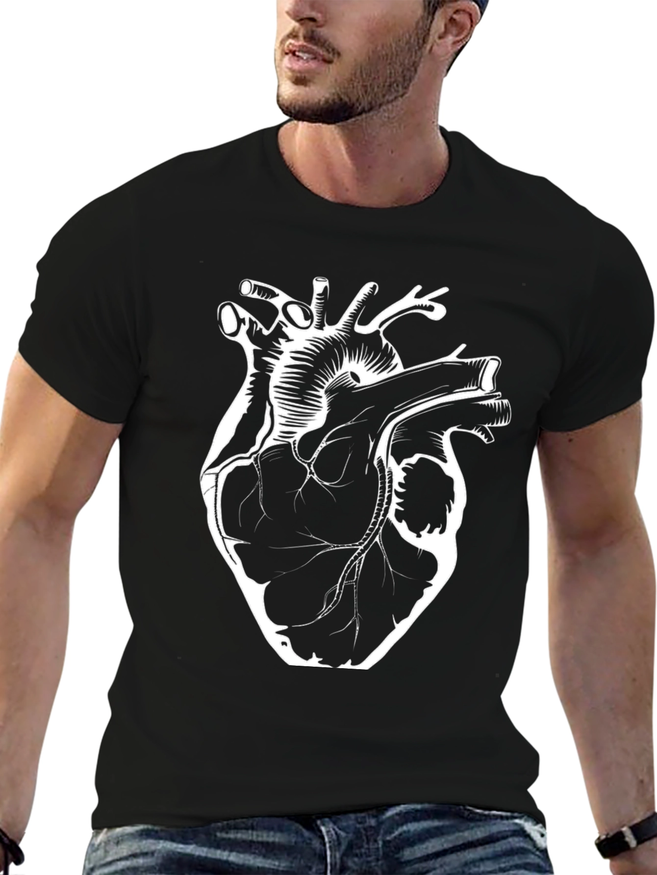 Anatomical Heart Graphic Print T-Shirt