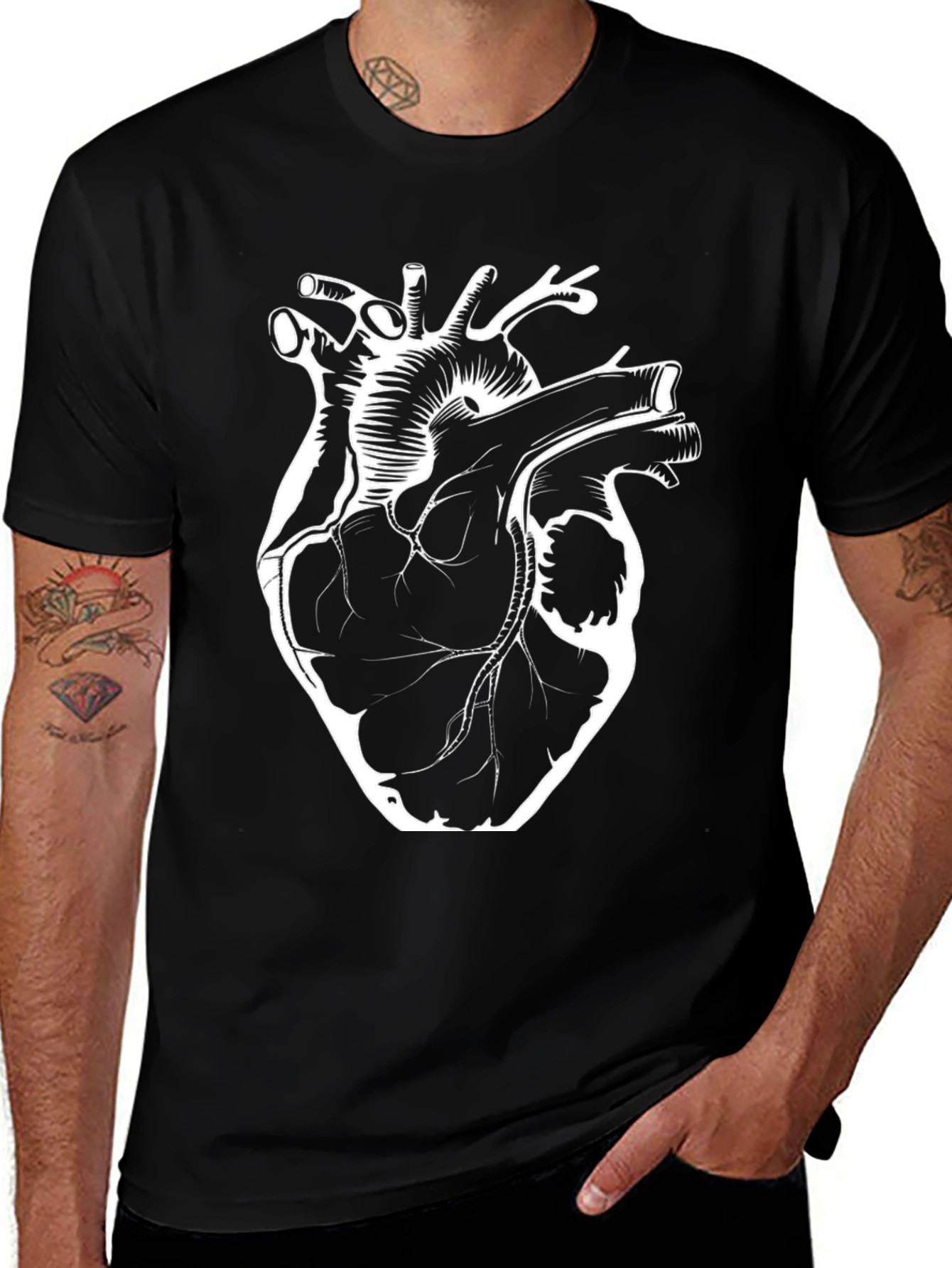 Anatomical Heart Graphic Print T-Shirt
