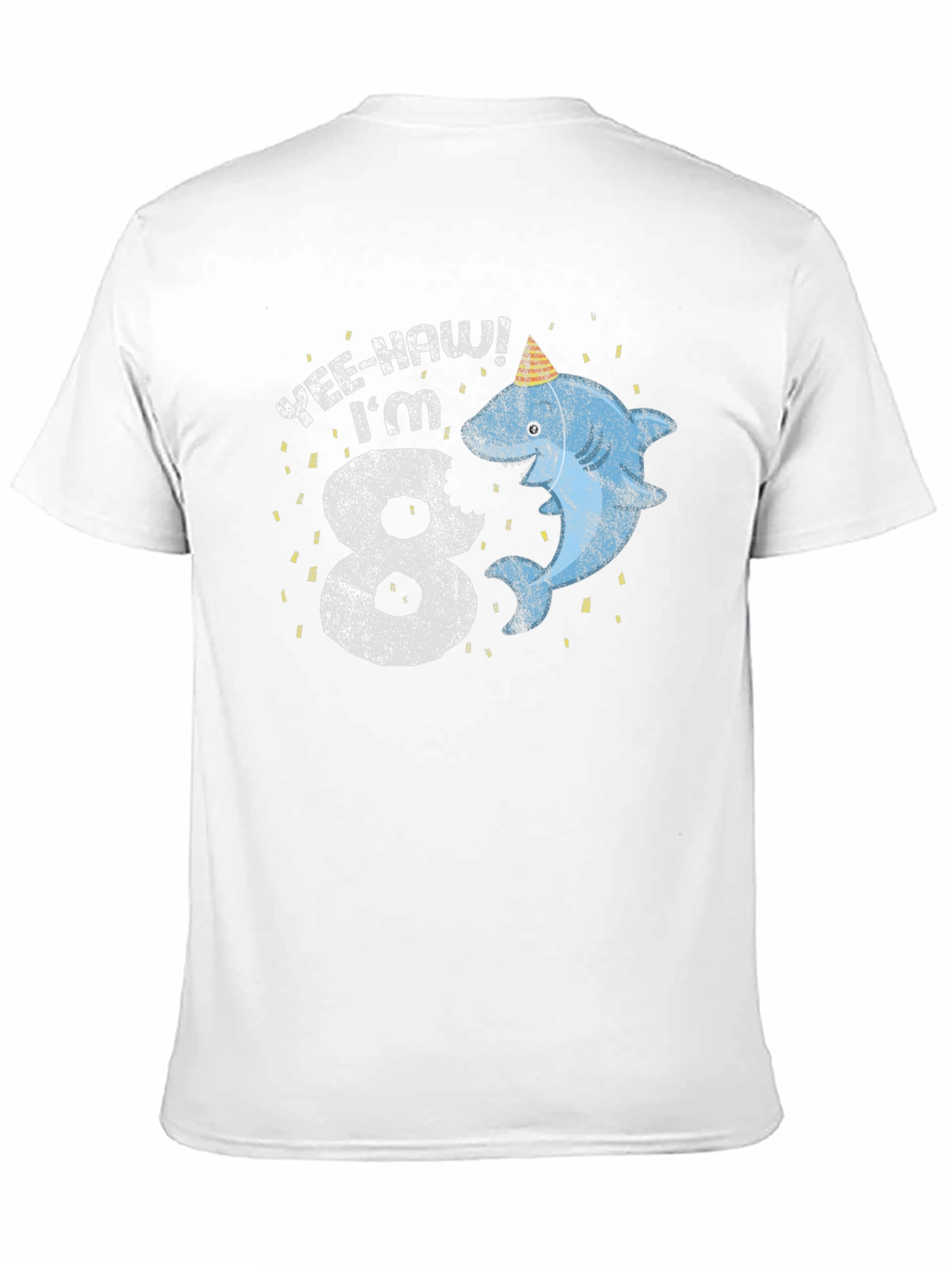 Yee-Haw! Im 8 Shark Birthday T-Shirt