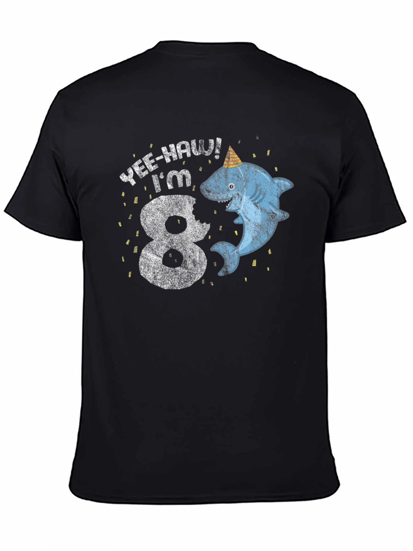 Yee-Haw! Im 8 Shark Birthday T-Shirt