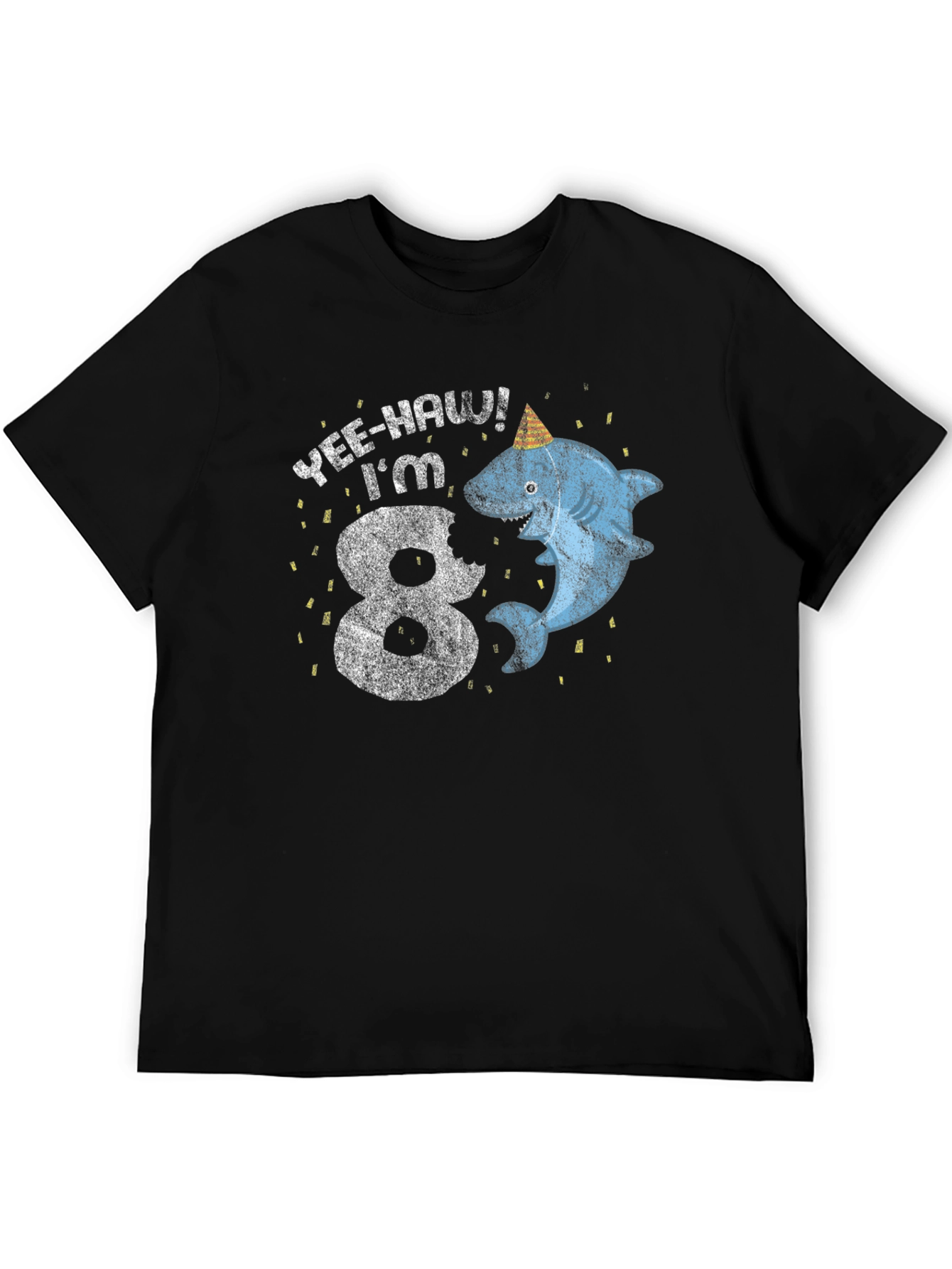 Yee-Haw! Im 8 Shark Birthday T-Shirt
