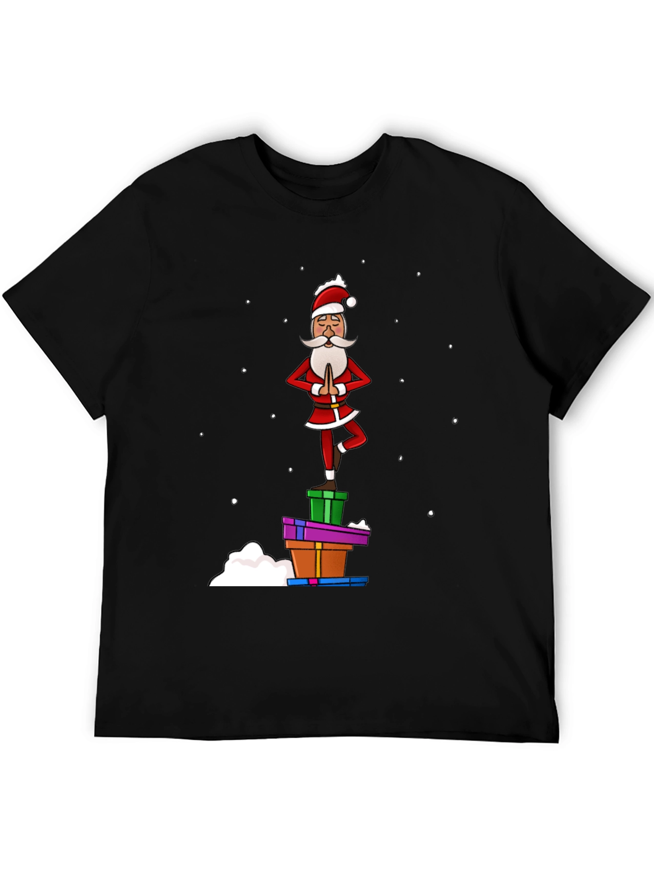 Yoga Santa T-Shirt - Festive Holiday Apparel