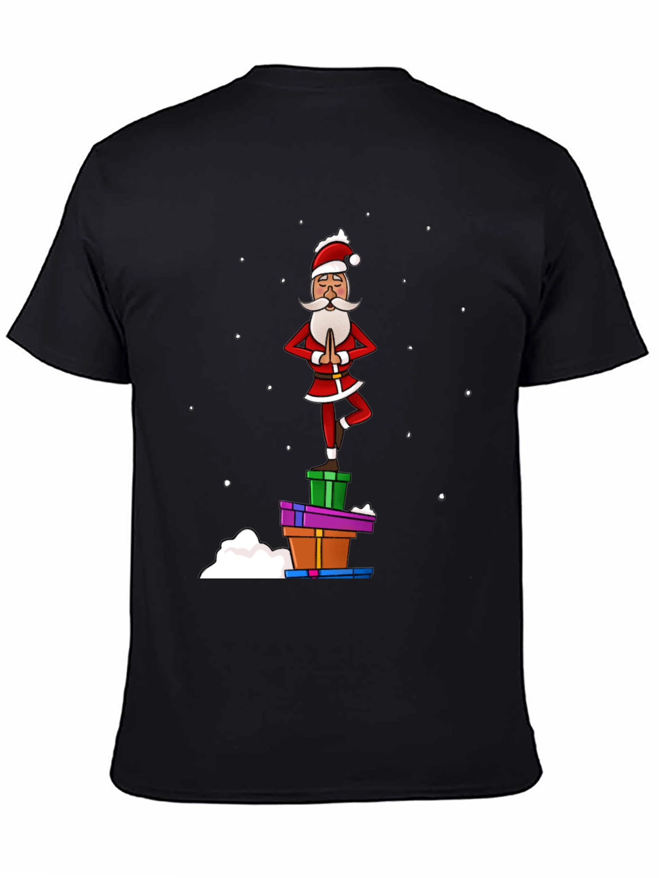 Yoga Santa T-Shirt - Festive Holiday Apparel