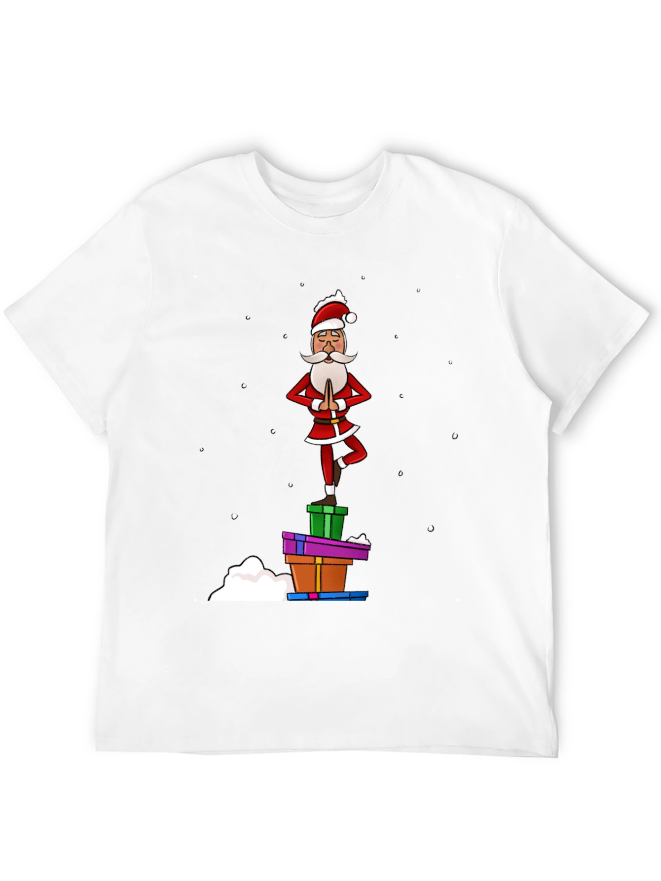 Yoga Santa T-Shirt - Festive Holiday Apparel