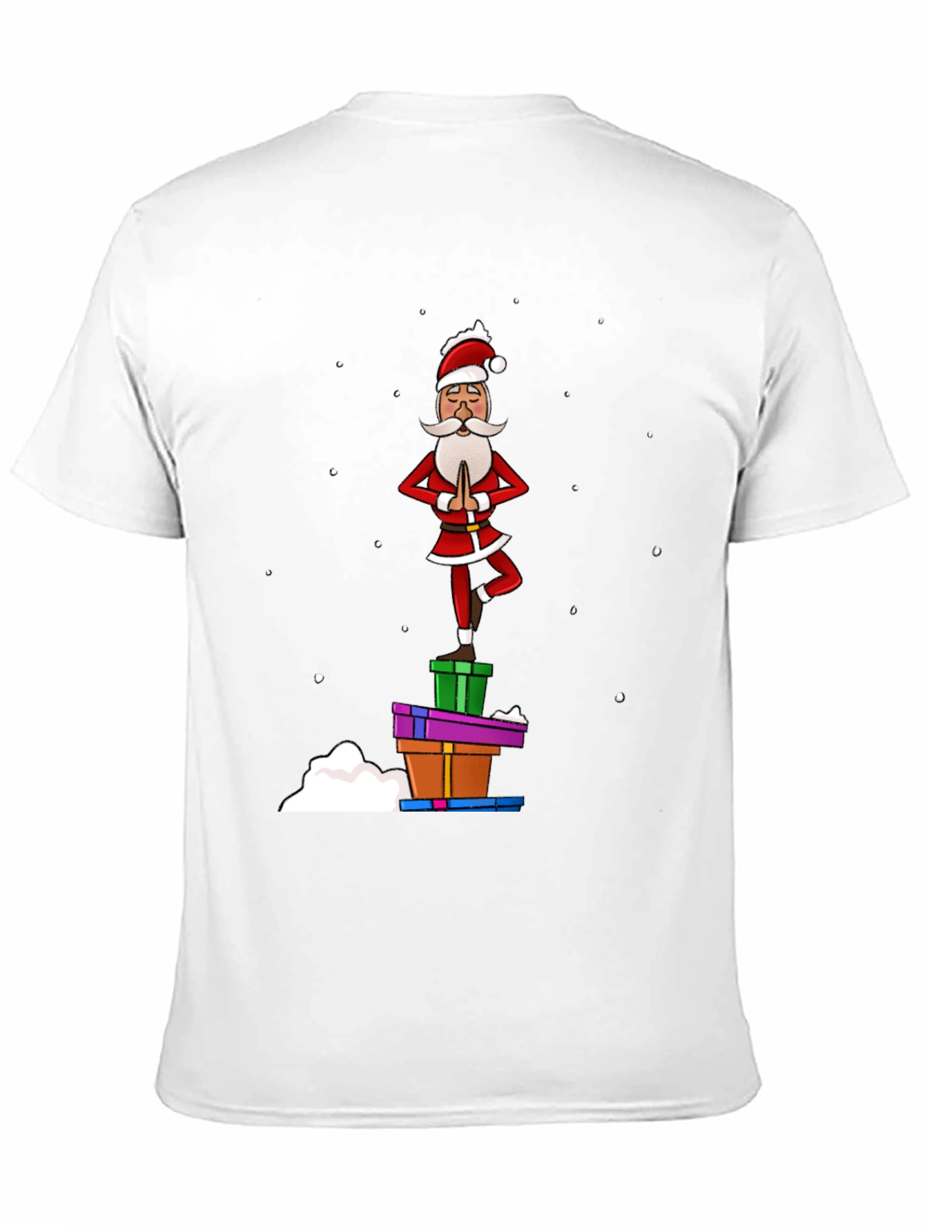 Yoga Santa T-Shirt - Festive Holiday Apparel