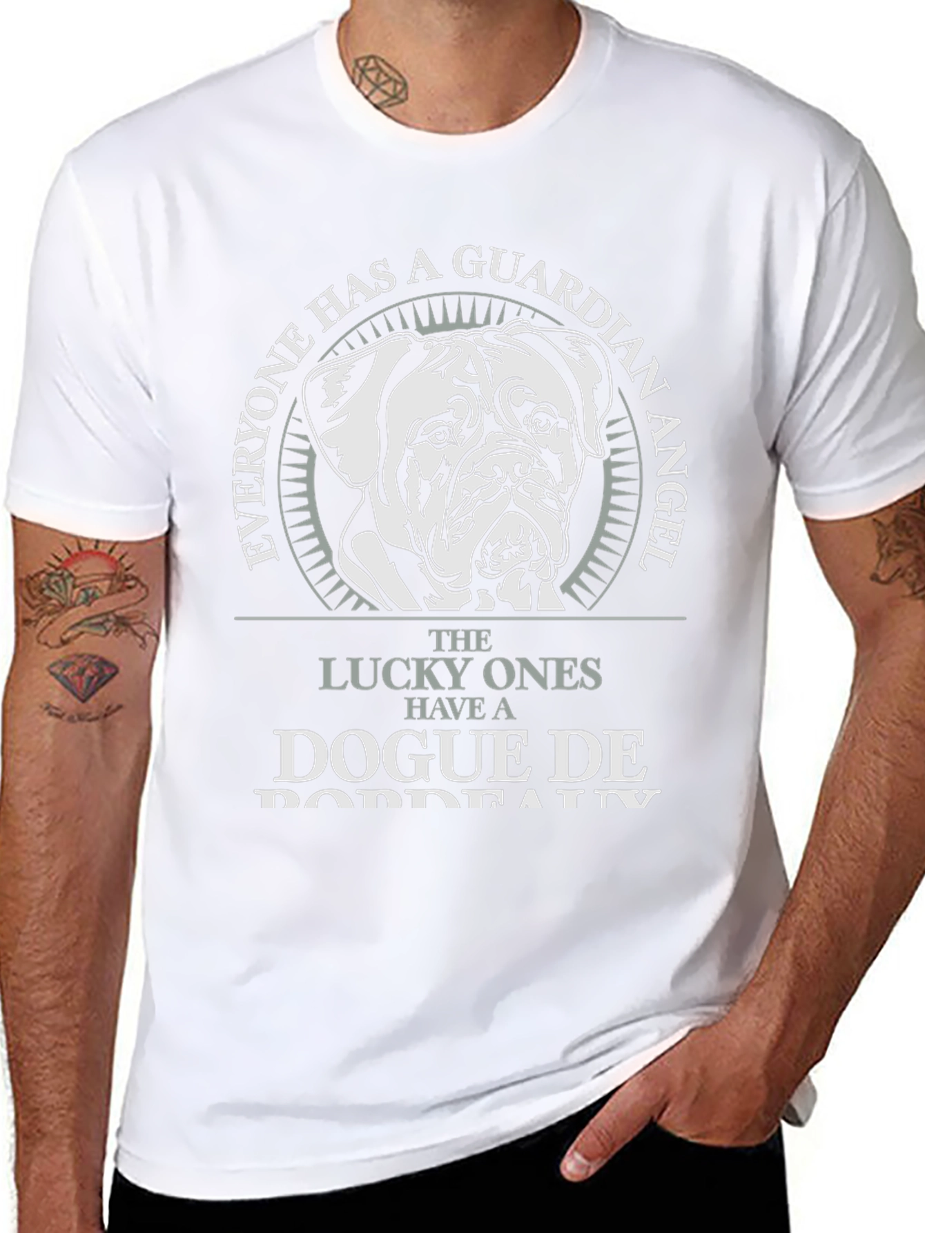 Dogue de Bordeaux Guardian Angel T-Shirt - Unisex