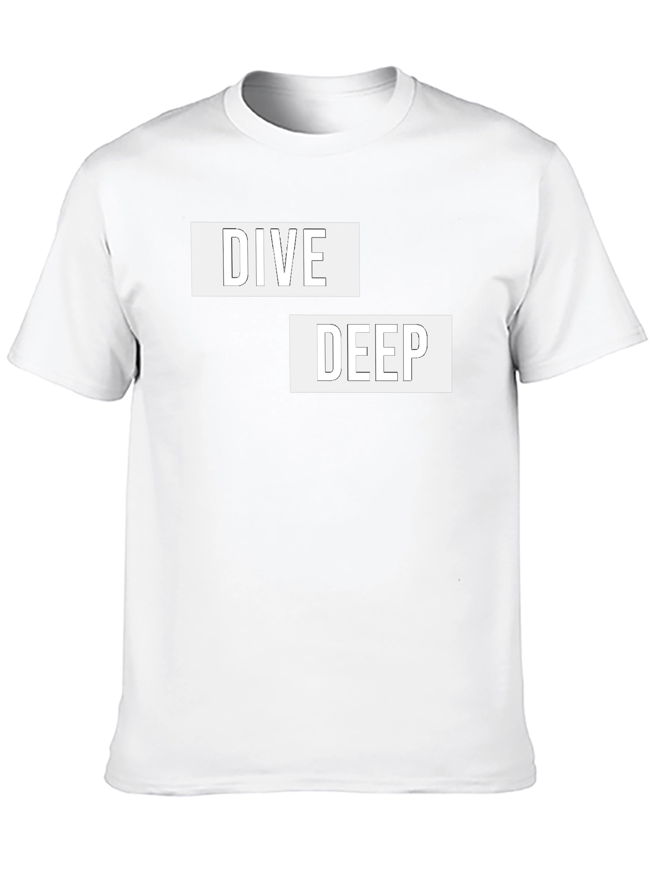 Dive Deep Graphic Tee - Black Cotton Comfort