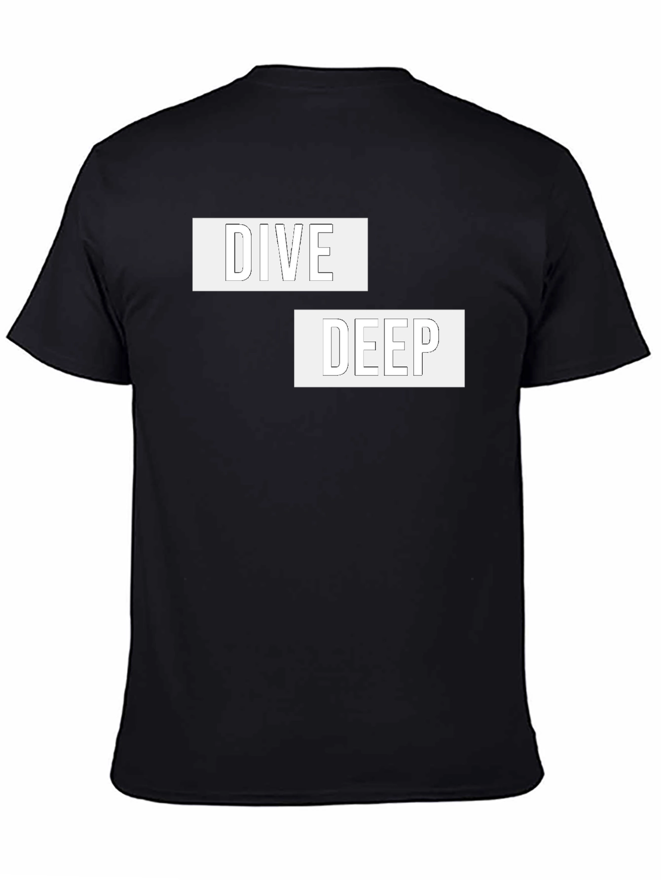 Dive Deep Graphic Tee - Black Cotton Comfort