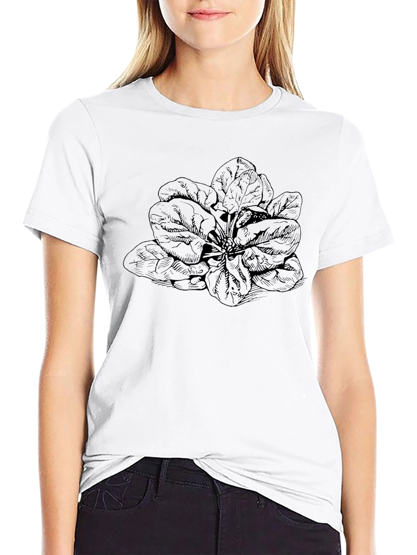 Spinach Graphic T-Shirt - Black Unisex