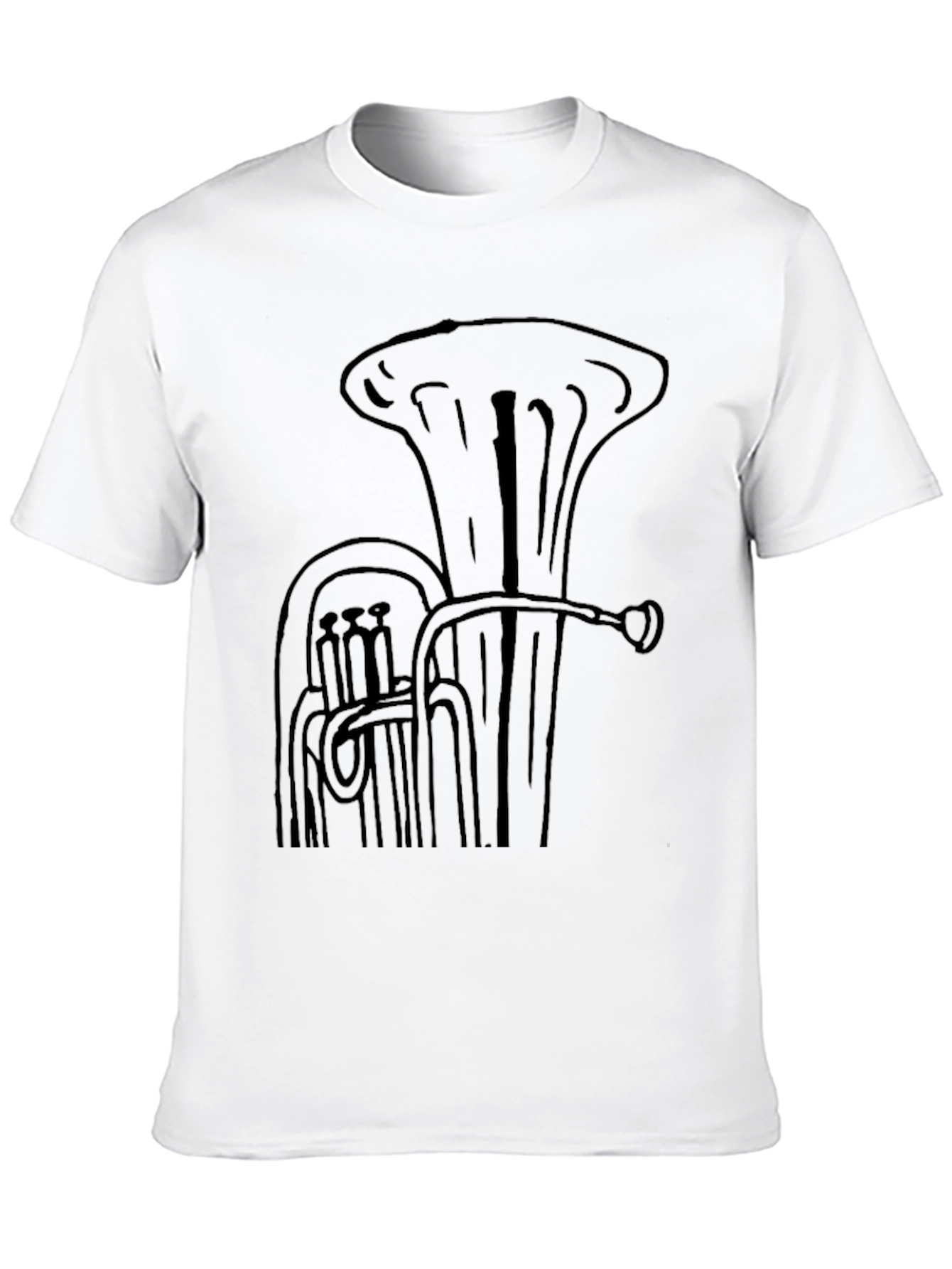 Tuba Graphic Black T-Shirt