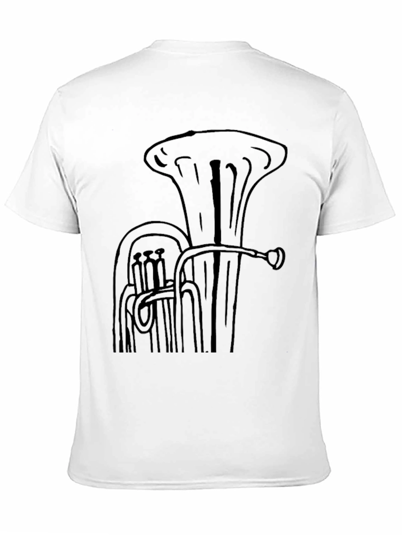 Tuba Graphic Black T-Shirt